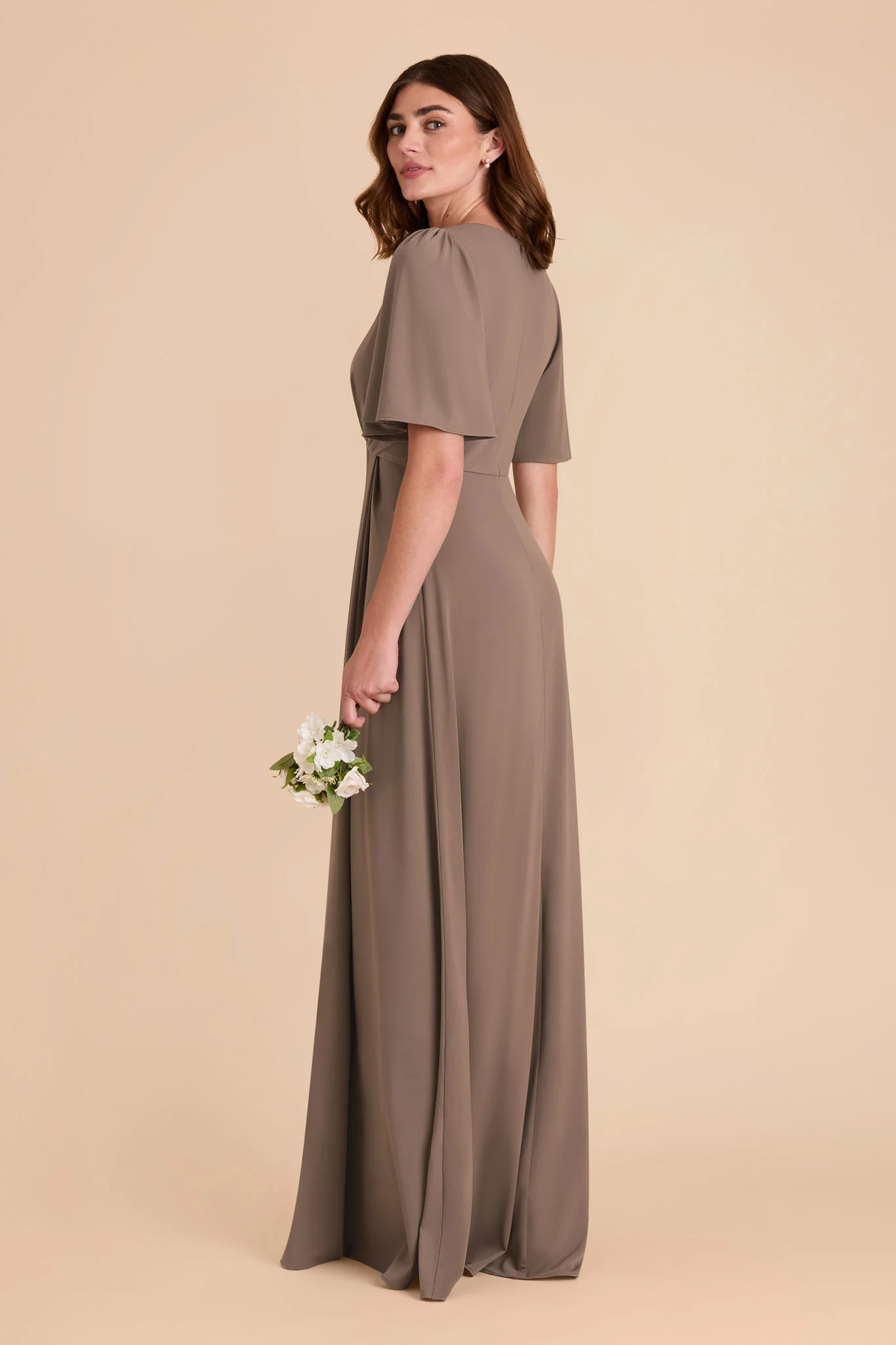 Fatima Luxe Stretch Knit Dress - Mocha - Image 3