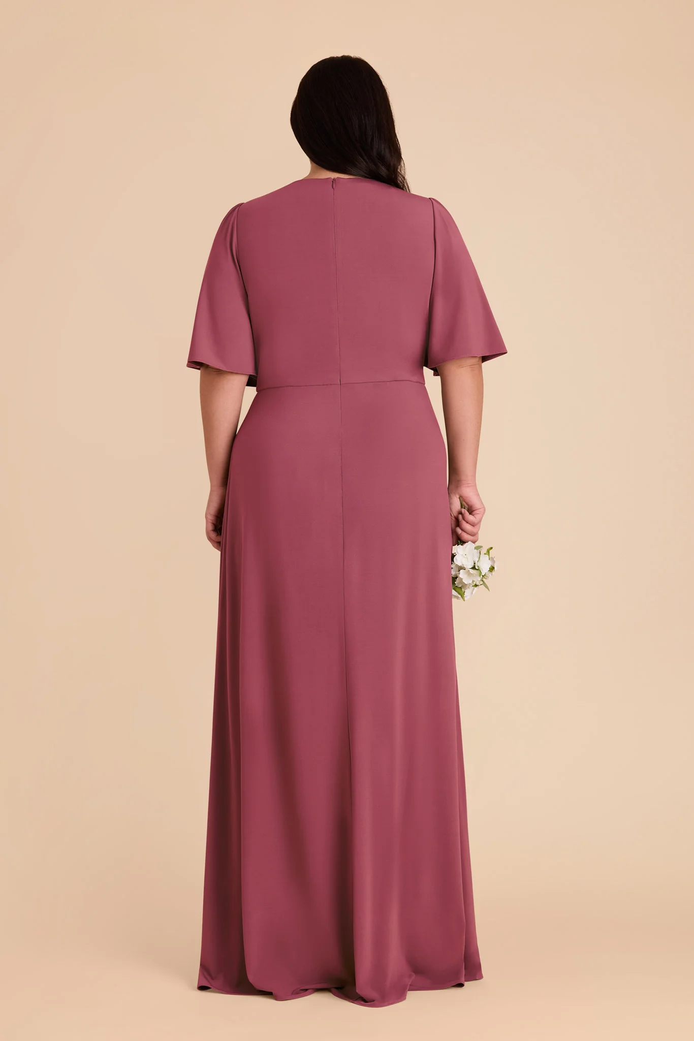 Fatima Luxe Stretch Knit Dress - Rosewood - Image 10