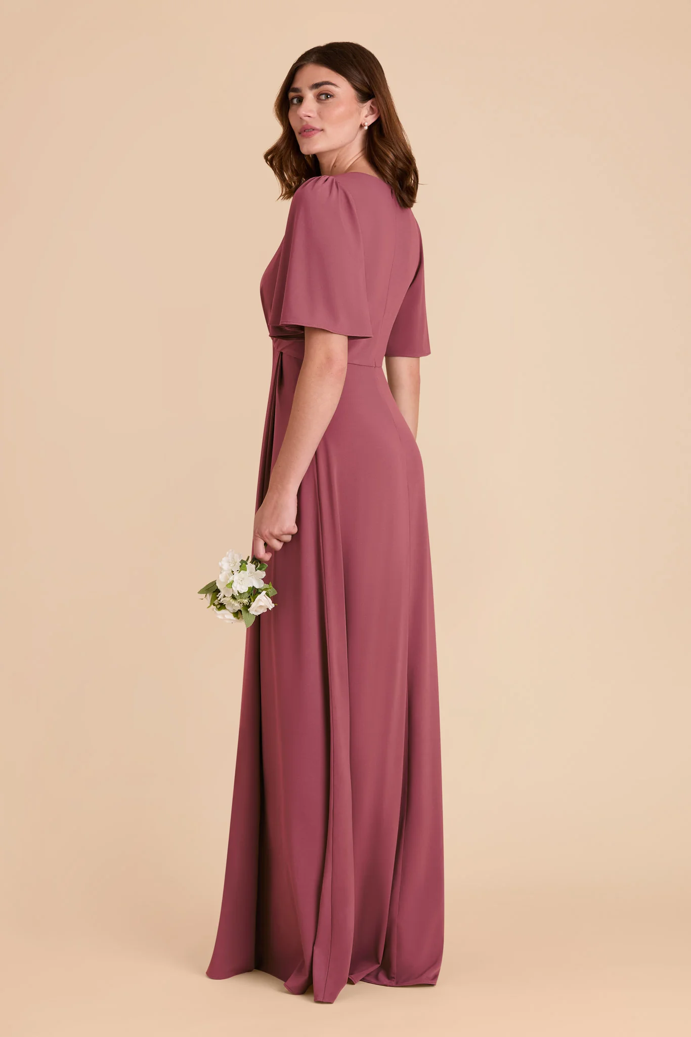 Fatima Luxe Stretch Knit Dress - Rosewood - Image 4