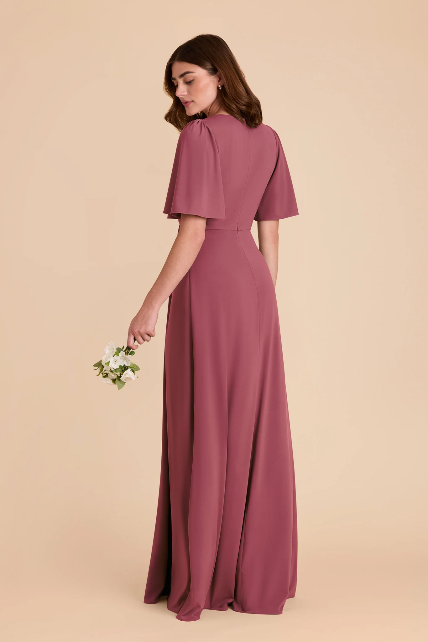 Fatima Luxe Stretch Knit Dress - Rosewood - Image 5