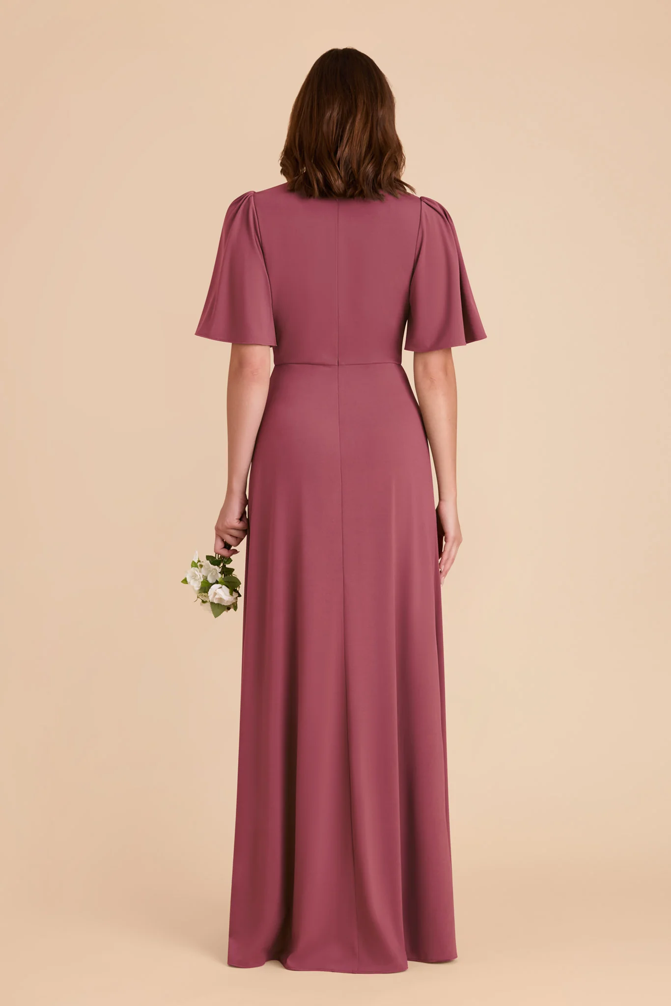 Fatima Luxe Stretch Knit Dress - Rosewood - Image 6