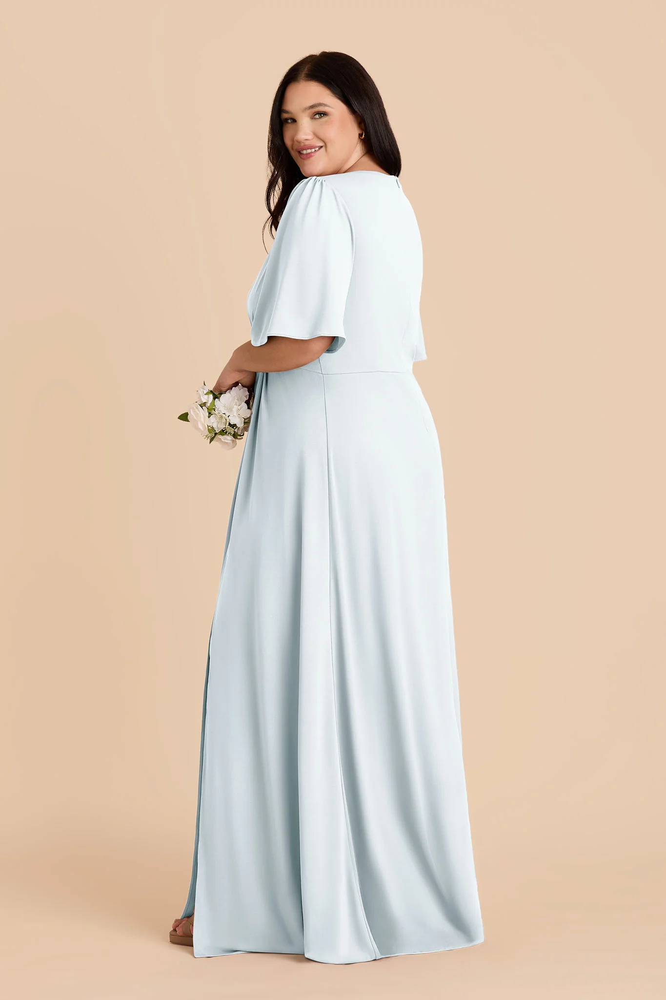 Fatima Luxe Stretch Knit Dress - Mist Blue - Image 6