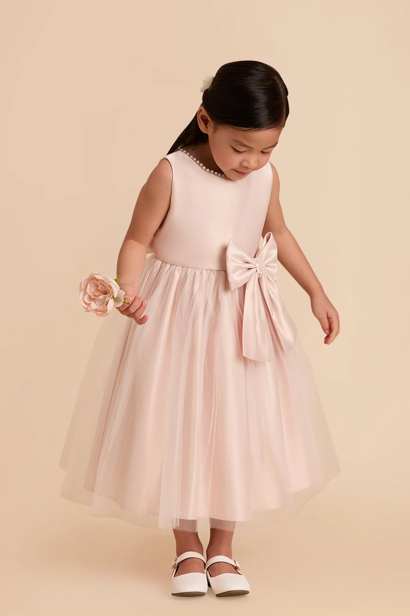 Fern Flower Girl Dress - Blush - Image 3