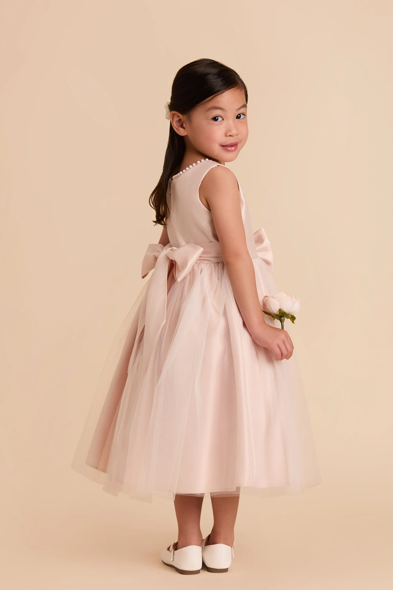 Fern Flower Girl Dress - Blush - Image 4