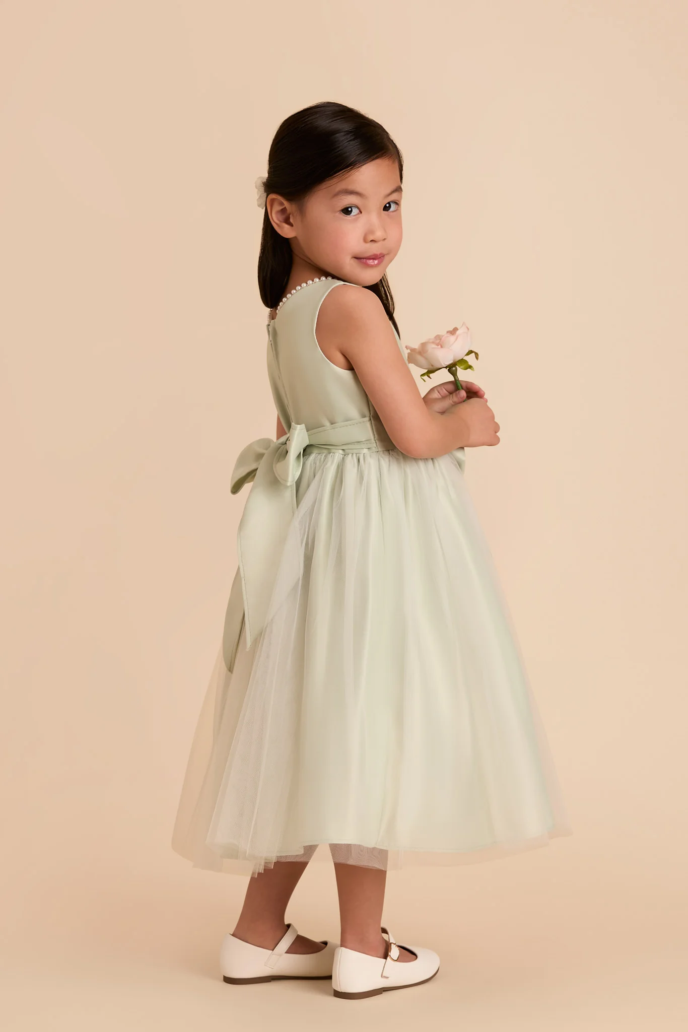 Fern Flower Girl Dress - Sage - Image 3