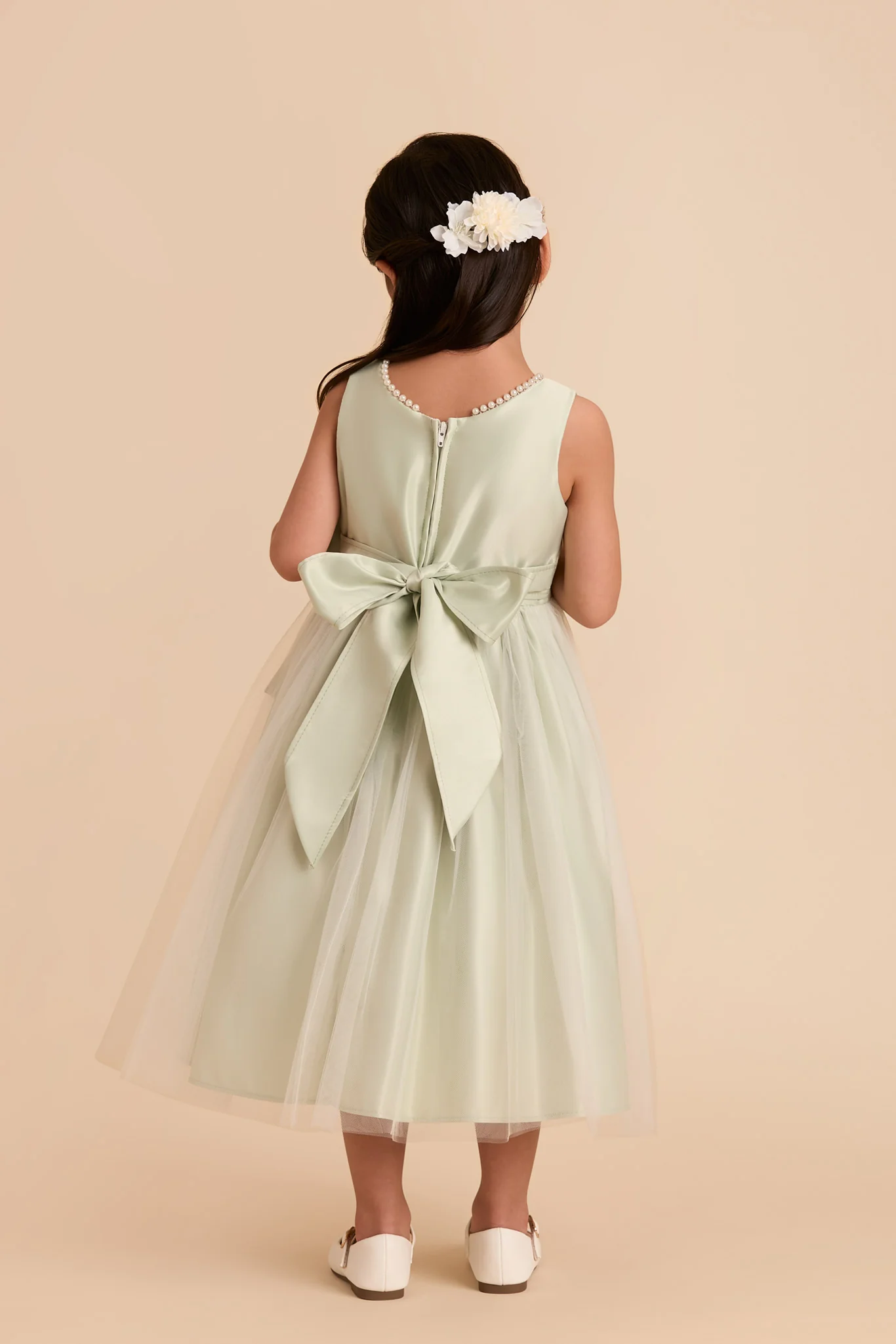 Fern Flower Girl Dress - Sage - Image 4
