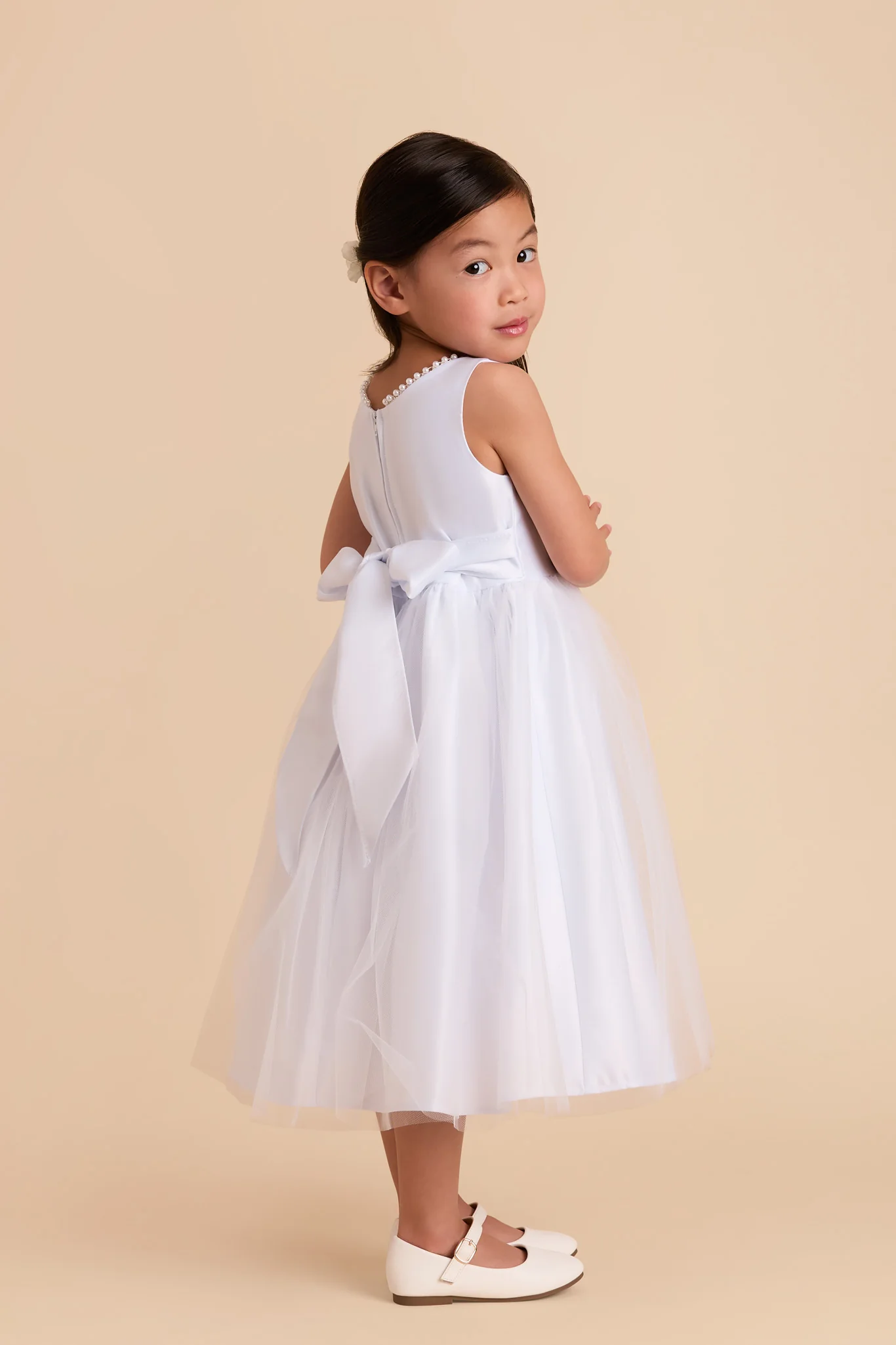 Fern Flower Girl Dress - White - Image 4