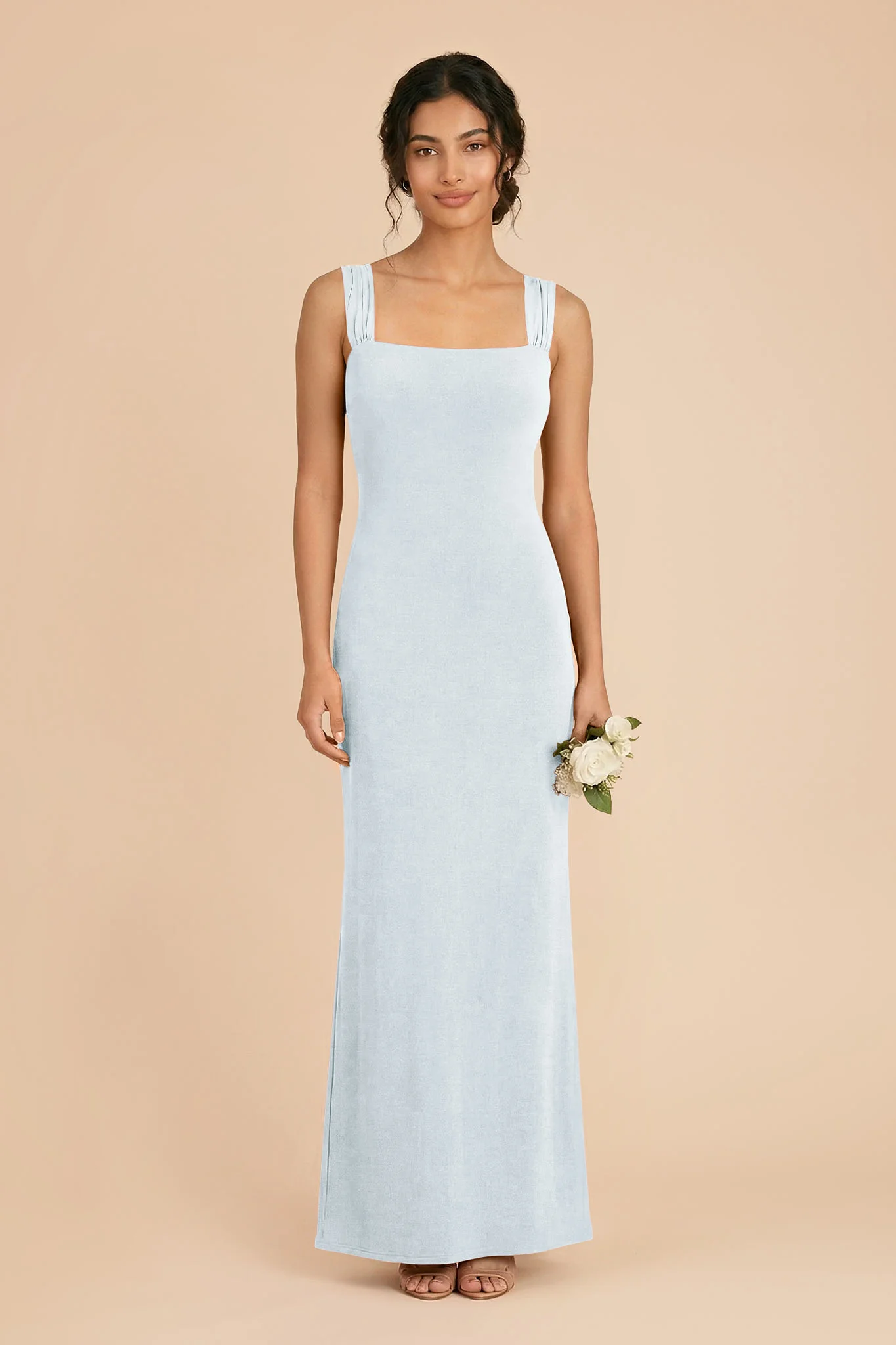 Freida Luxe Stretch Knit Dress - Mist Blue