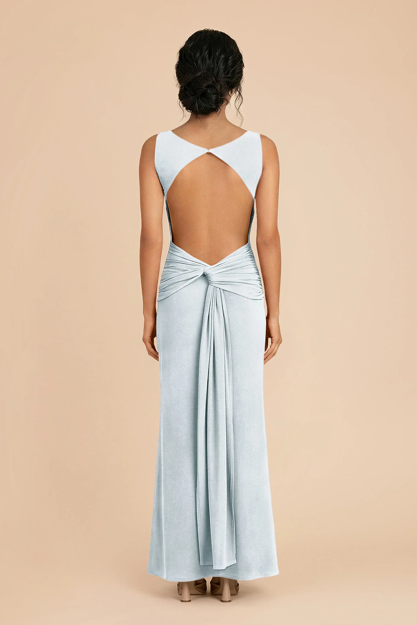 Freida Luxe Stretch Knit Dress - Mist Blue - Image 6