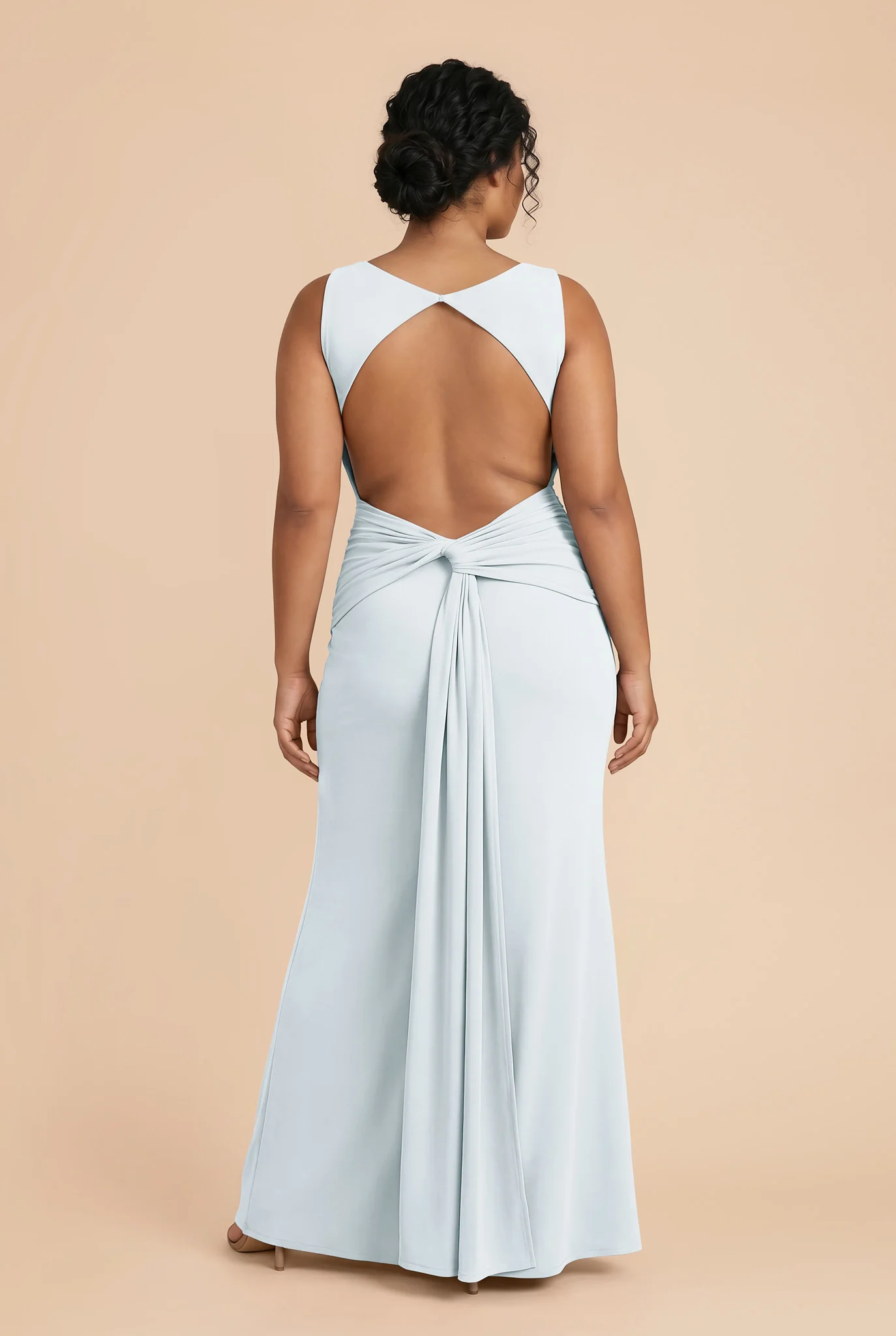 Freida Luxe Stretch Knit Dress - Mist Blue - Image 7