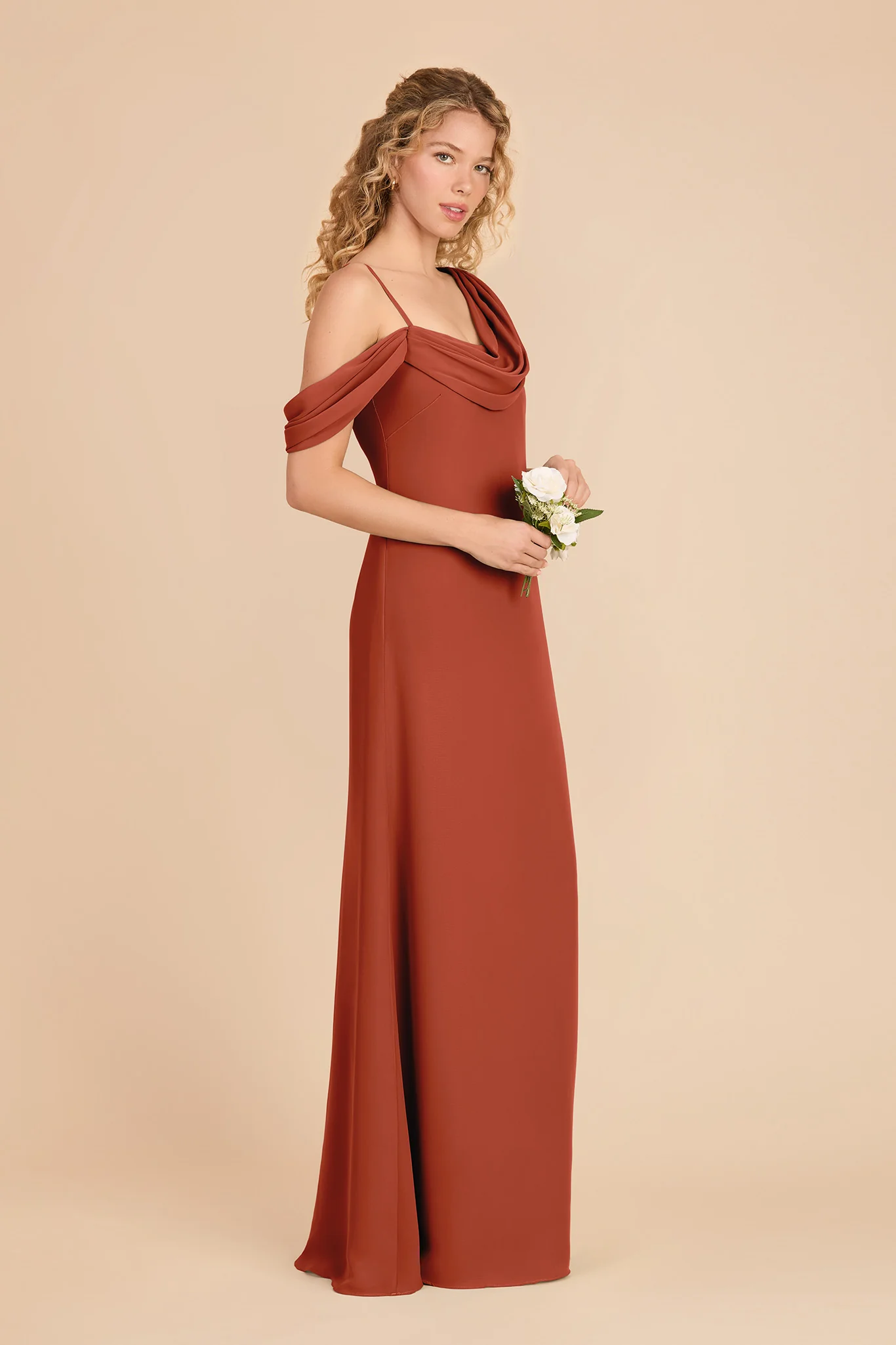 Freya Chiffon Dress - Auburn - Image 3