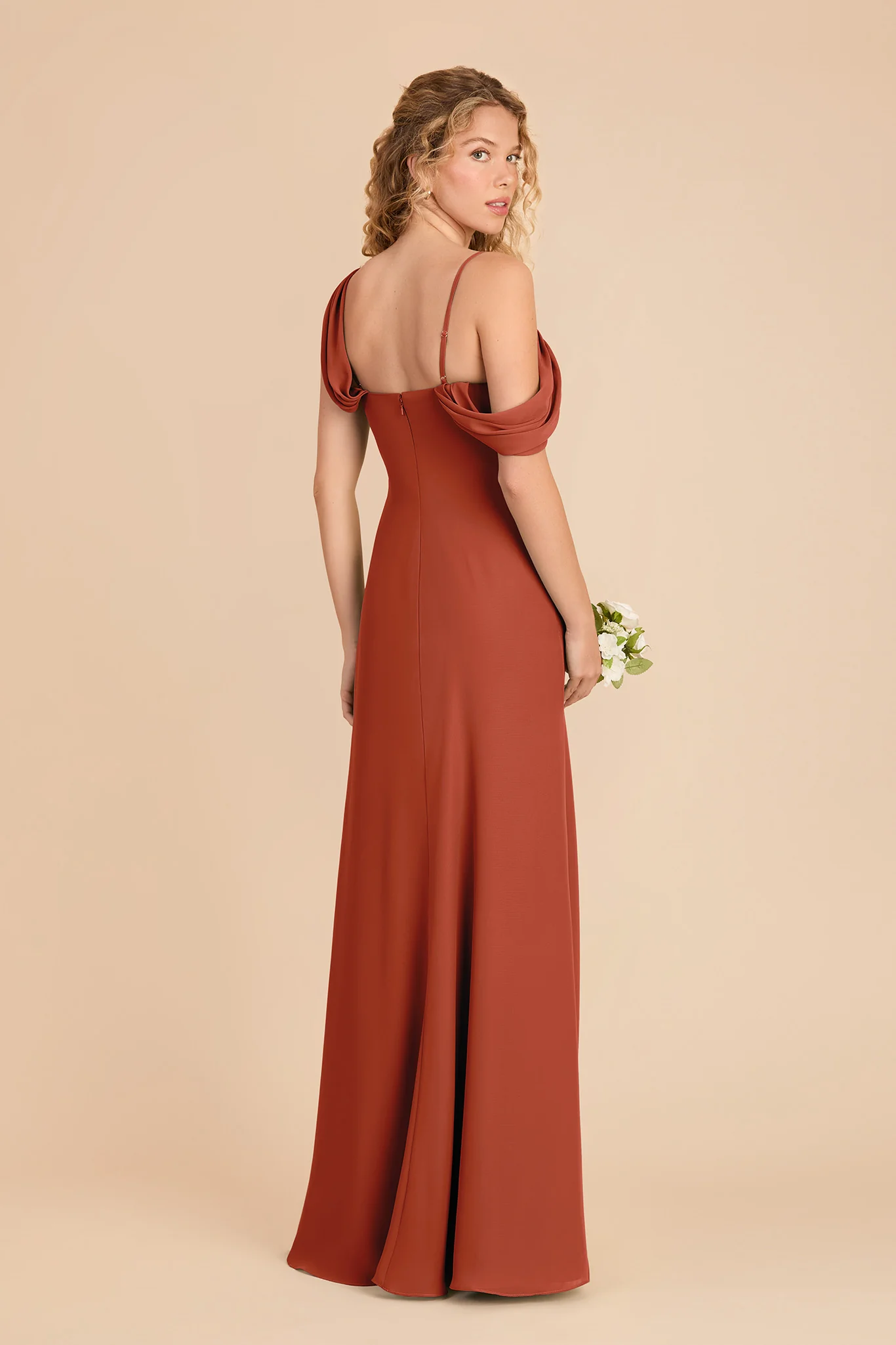 Freya Chiffon Dress - Auburn - Image 4