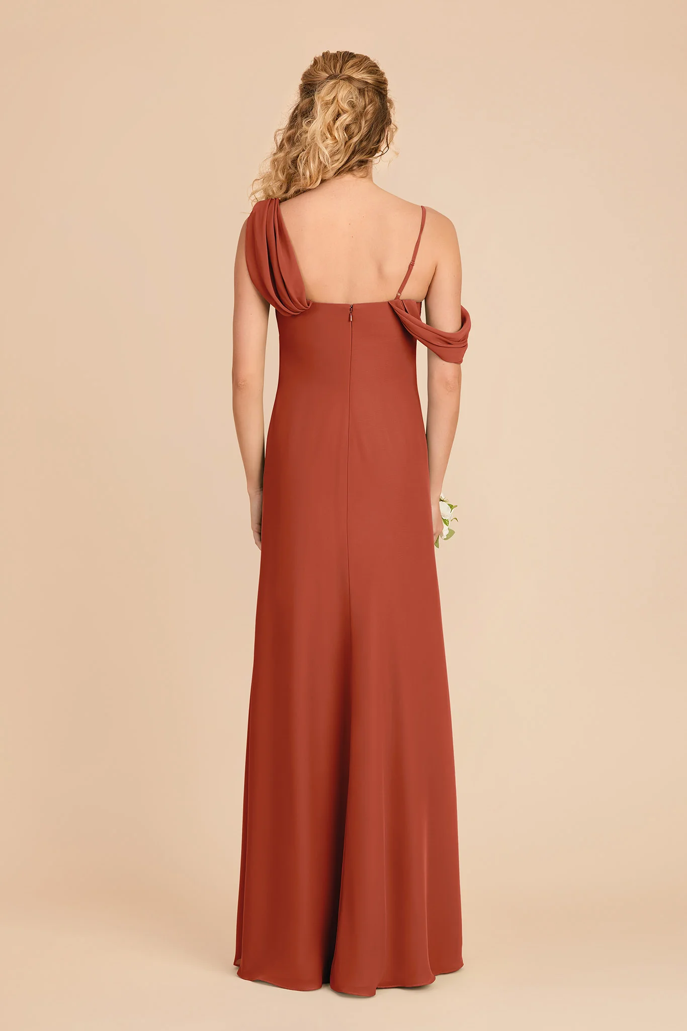 Freya Chiffon Dress - Auburn - Image 5