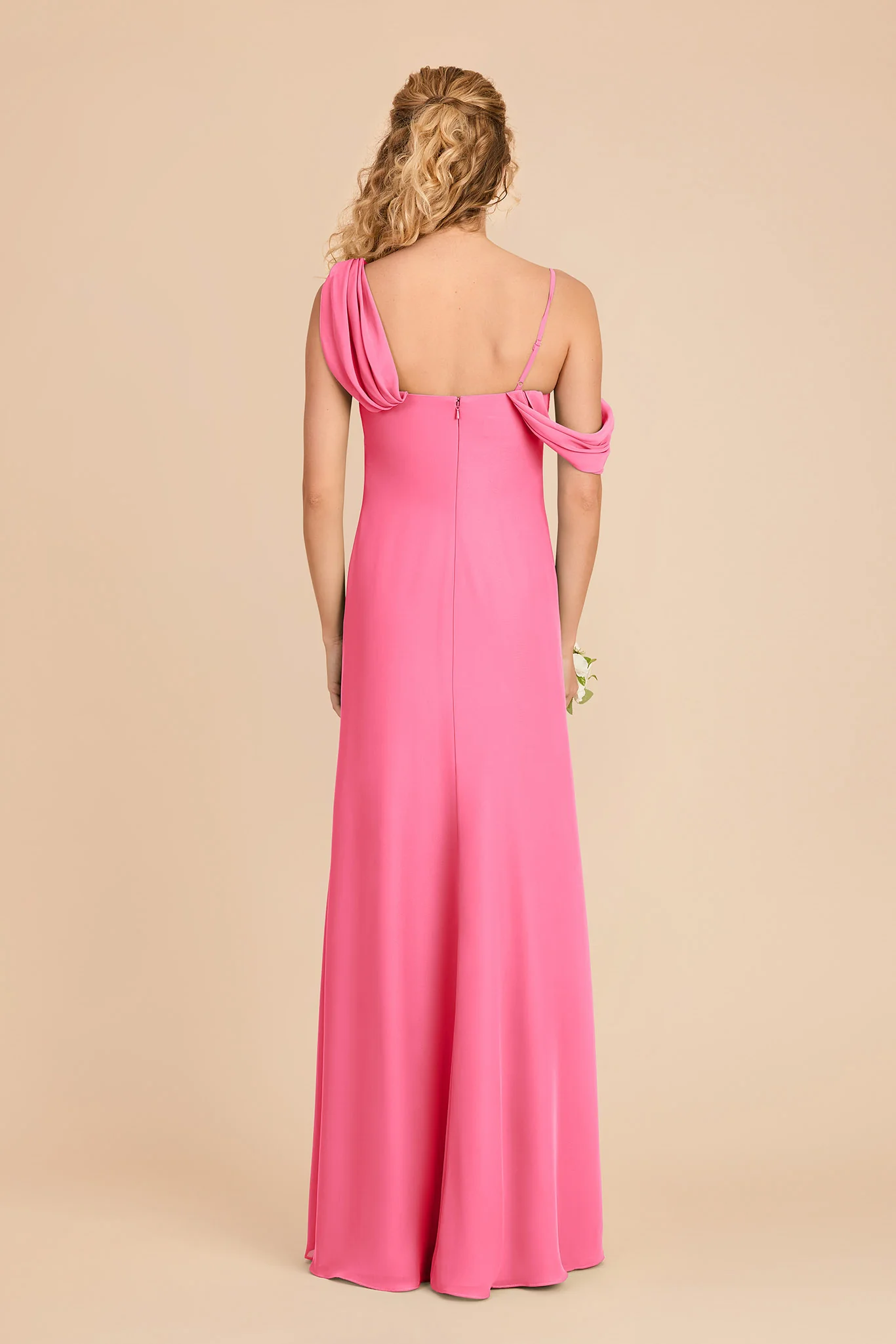 Freya Chiffon Dress - Bon Bon Pink - Image 5