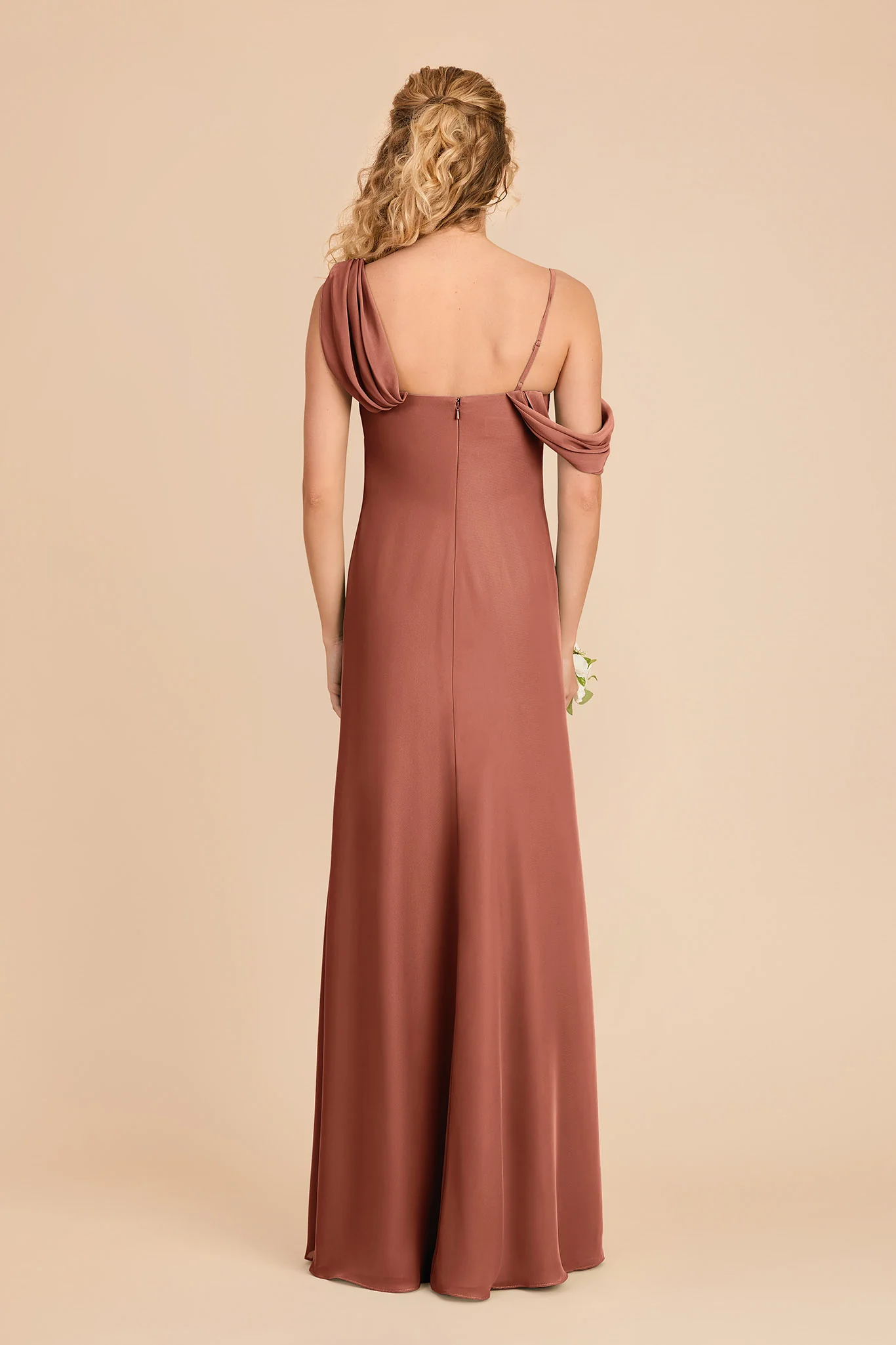 Freya Chiffon Dress - Desert Rose - Image 5