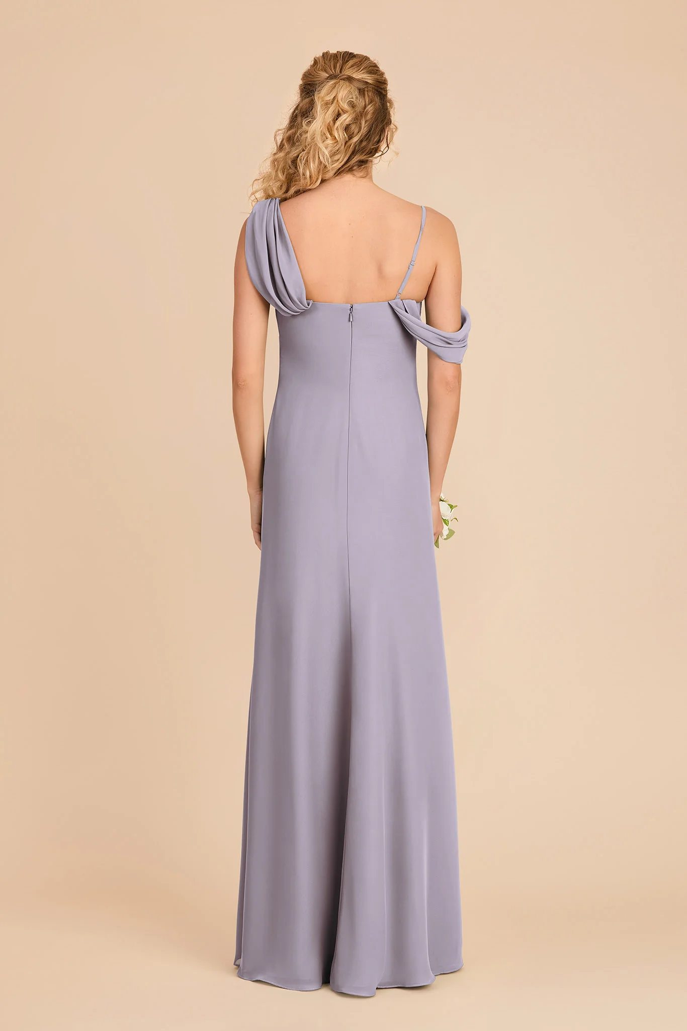 Freya Chiffon Dress - Dusty Lilac - Image 5