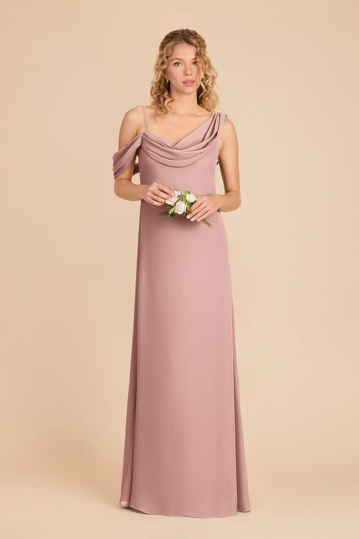 Freya Chiffon Dress - English Rose - Image 2