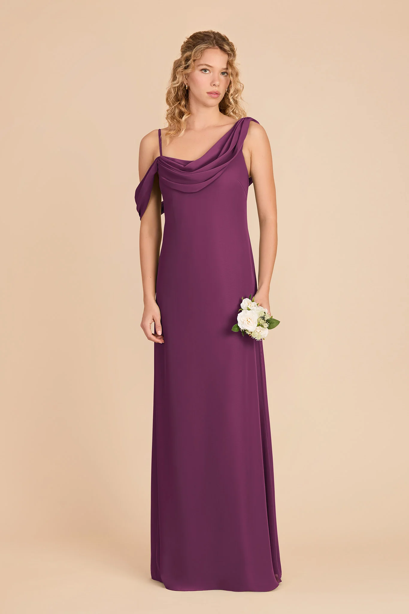 Freya Chiffon Dress - Fig