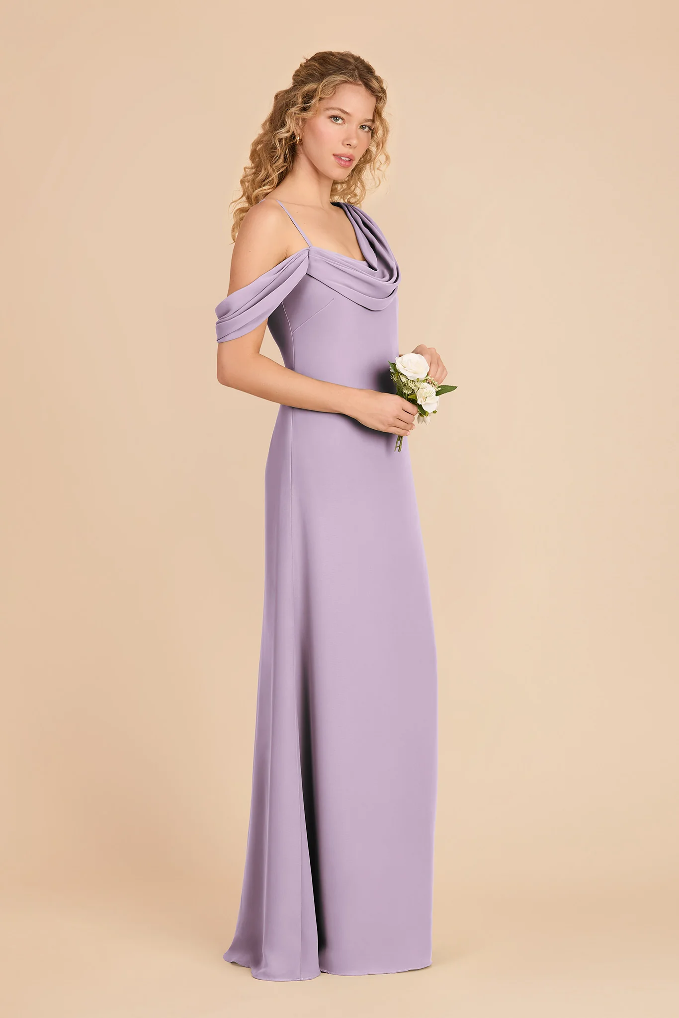 Freya Chiffon Dress - Lavender - Image 3