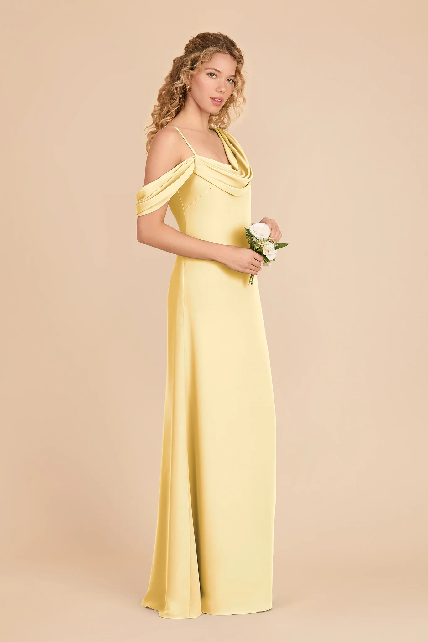 Freya Chiffon Dress - Lemon Sorbet - Image 3