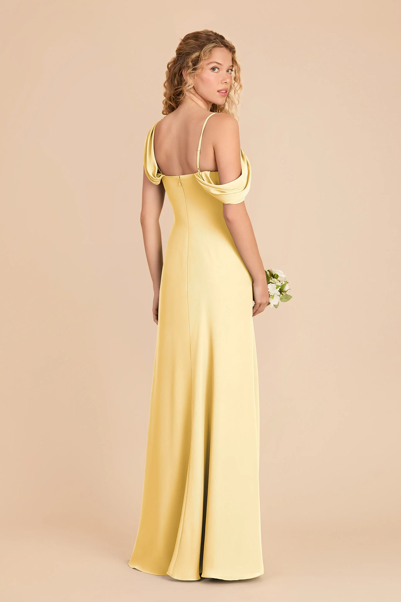 Freya Chiffon Dress - Lemon Sorbet - Image 4