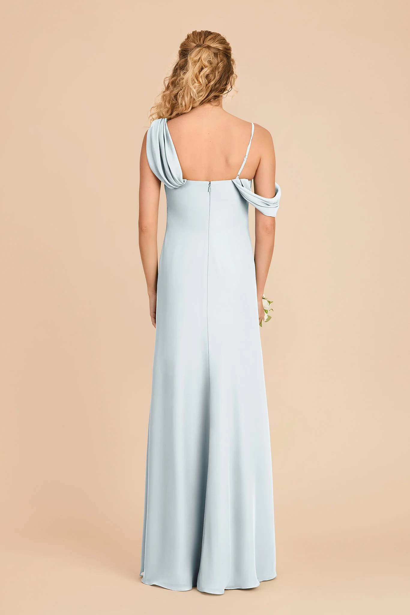 Freya Chiffon Dress - Mist Blue - Image 5