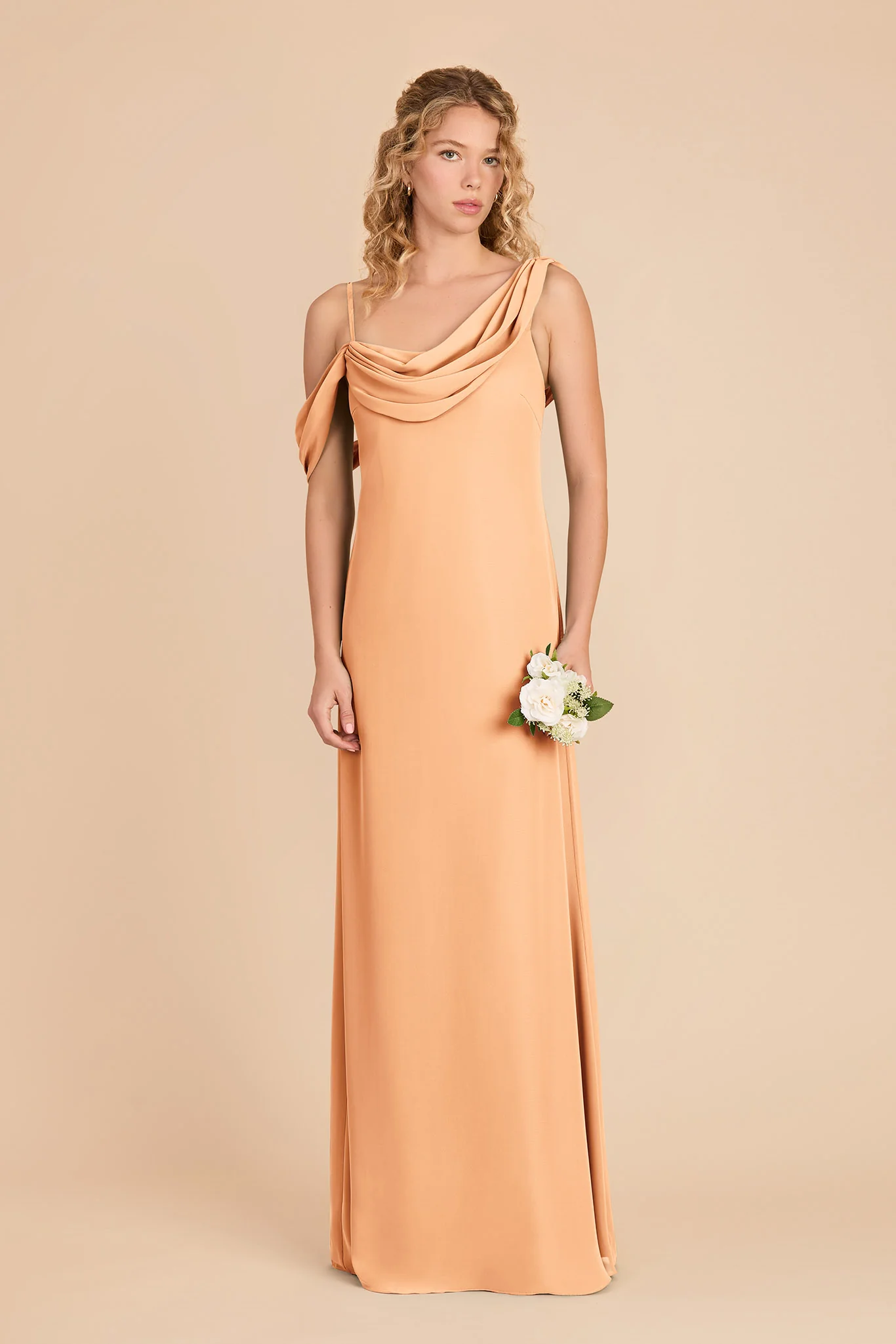 Freya Chiffon Dress - Peach