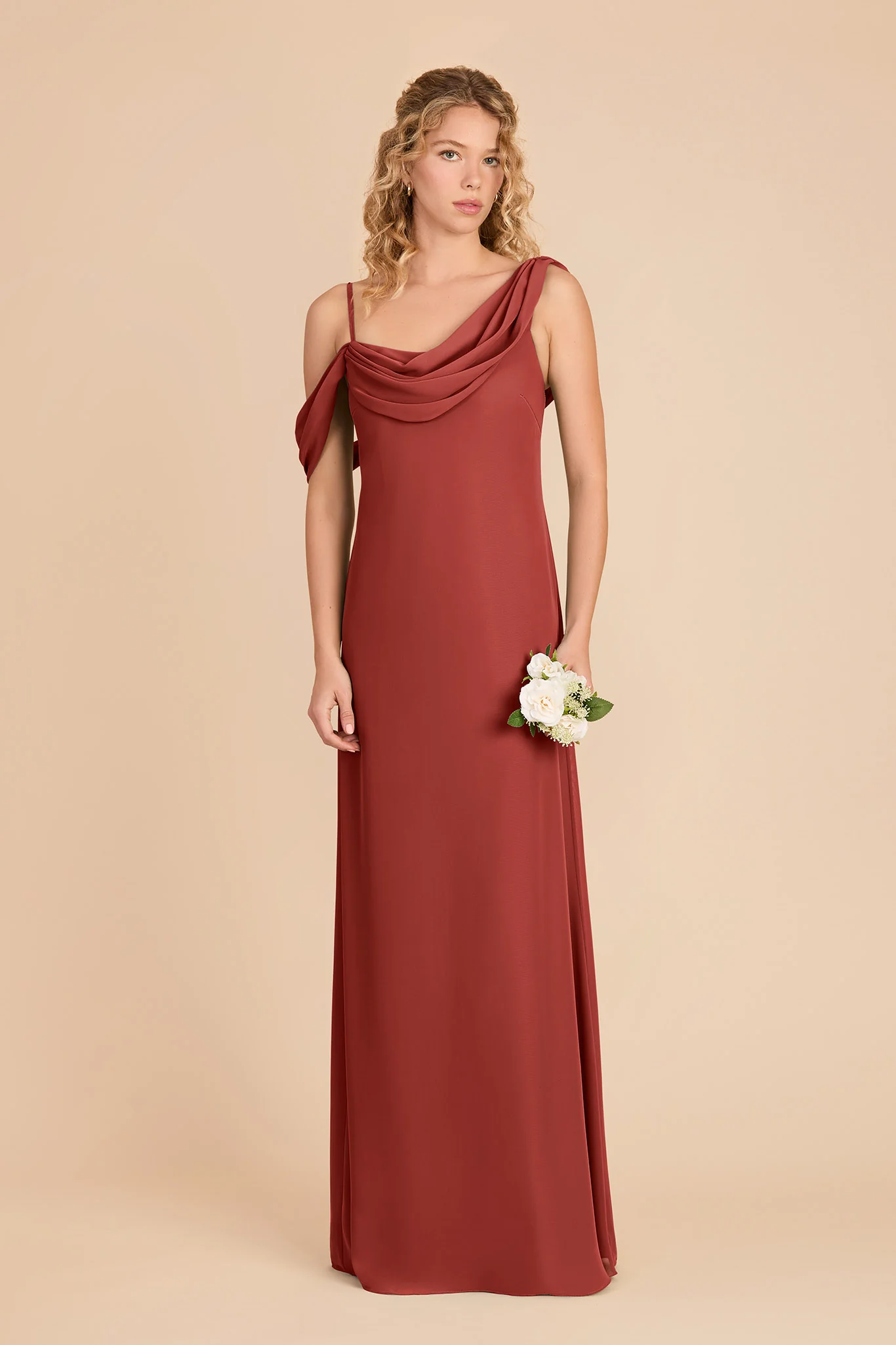Freya Chiffon Dress - Spice