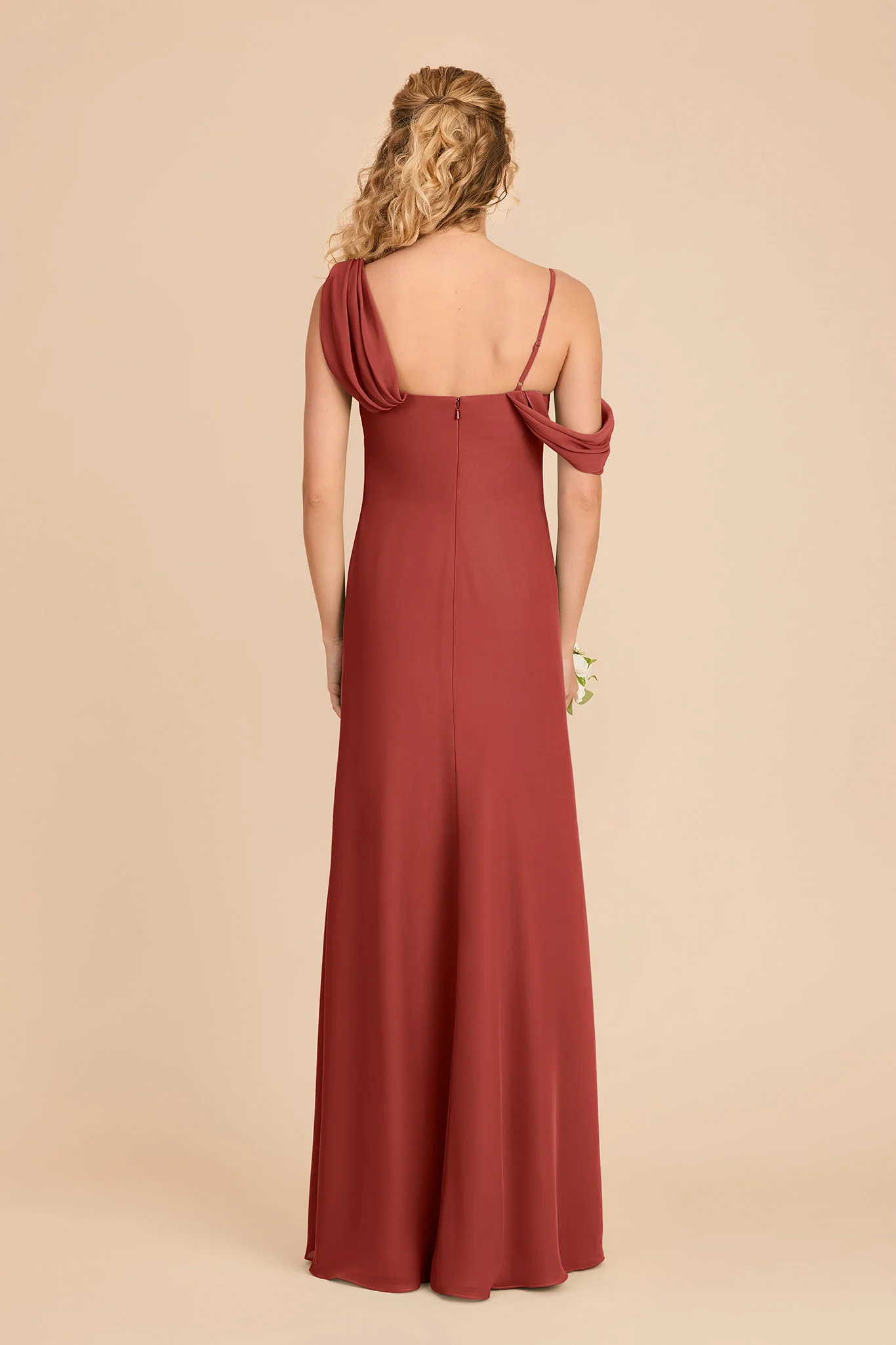 Freya Chiffon Dress - Spice - Image 5