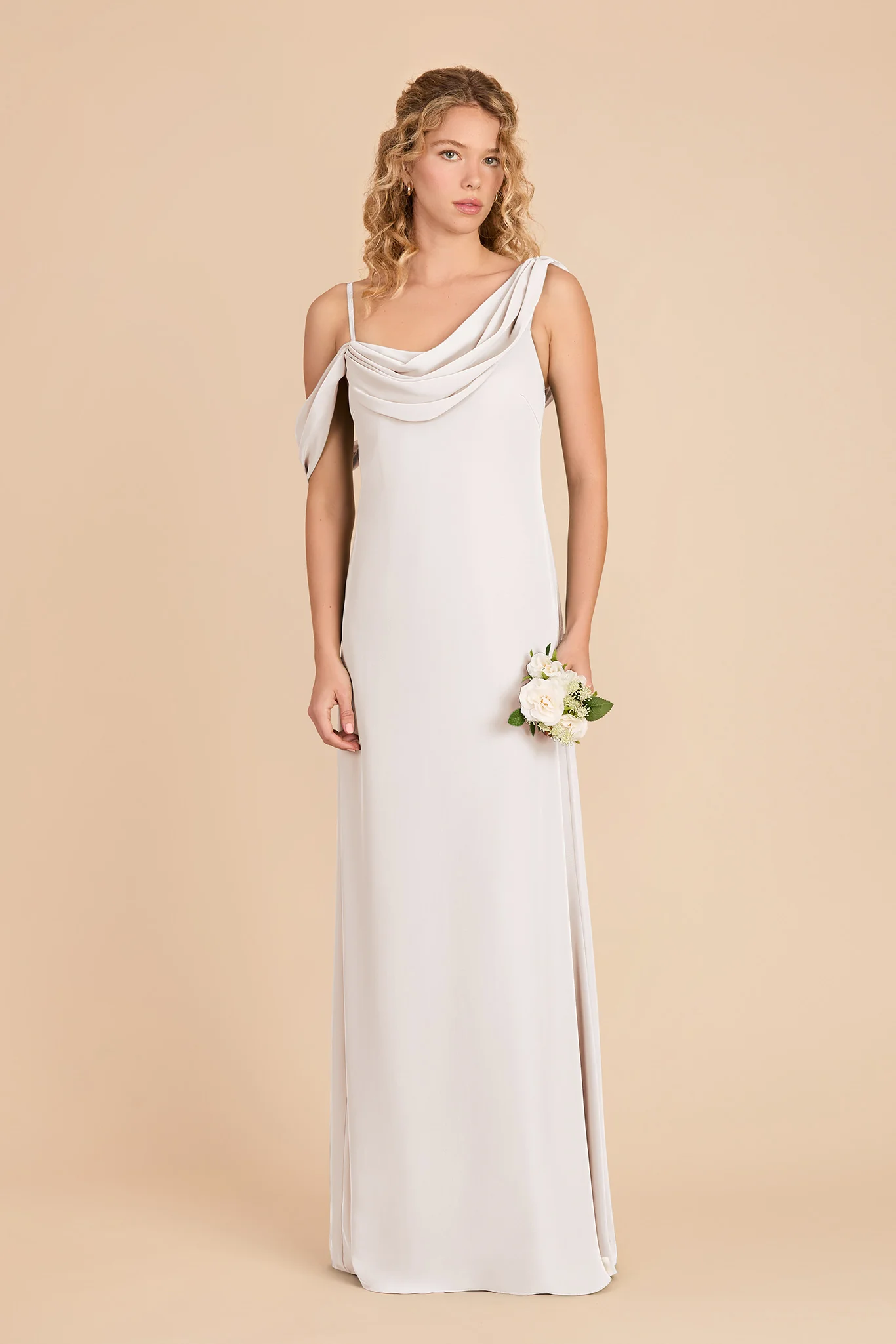 Freya Chiffon Dress - White