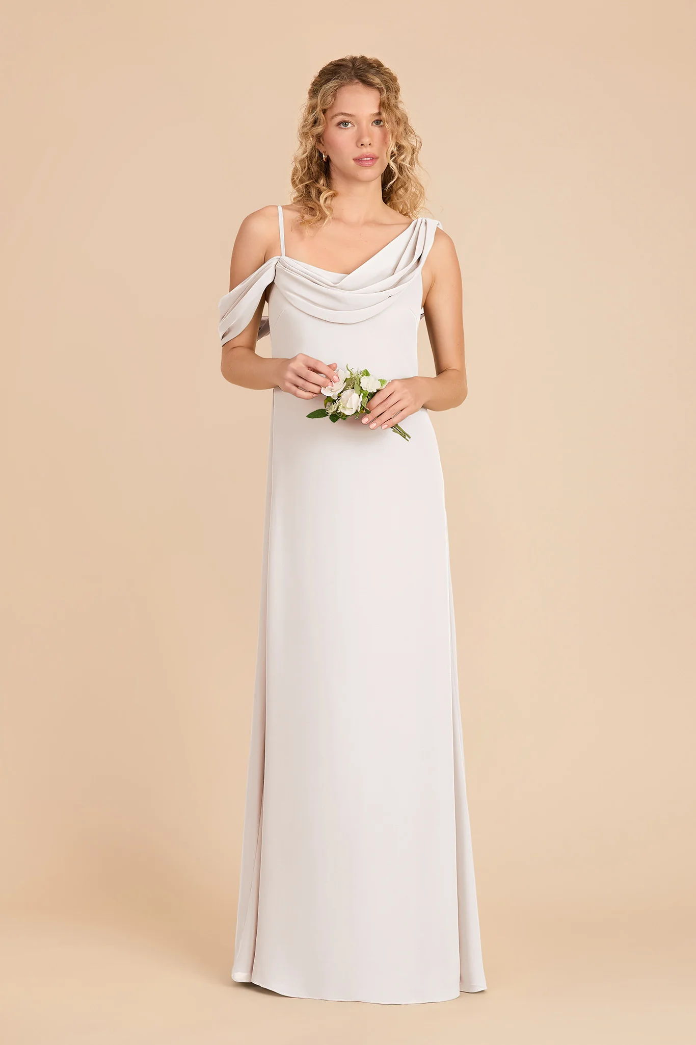 Freya Chiffon Dress - White - Image 2