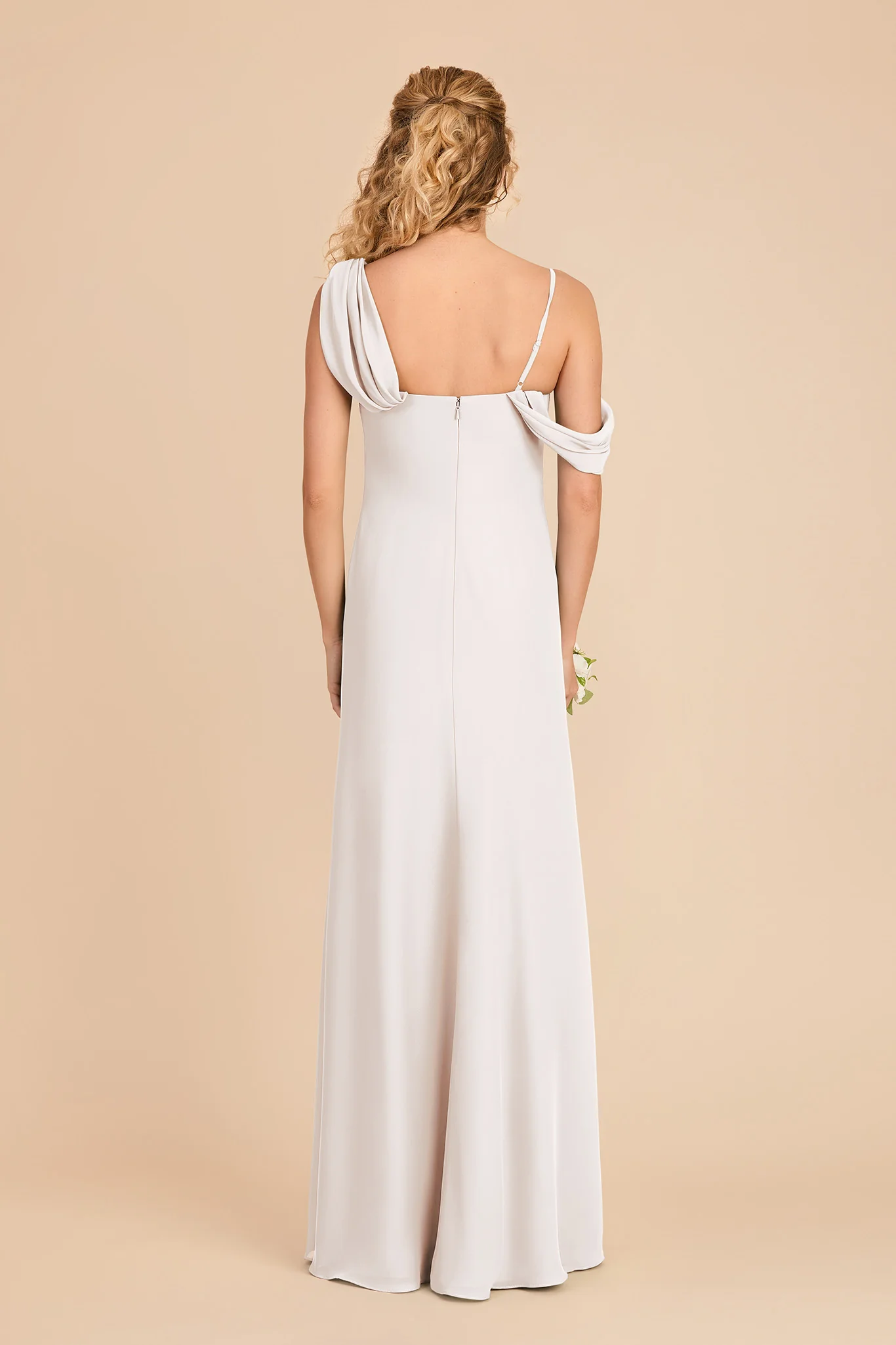 Freya Chiffon Dress - White - Image 5