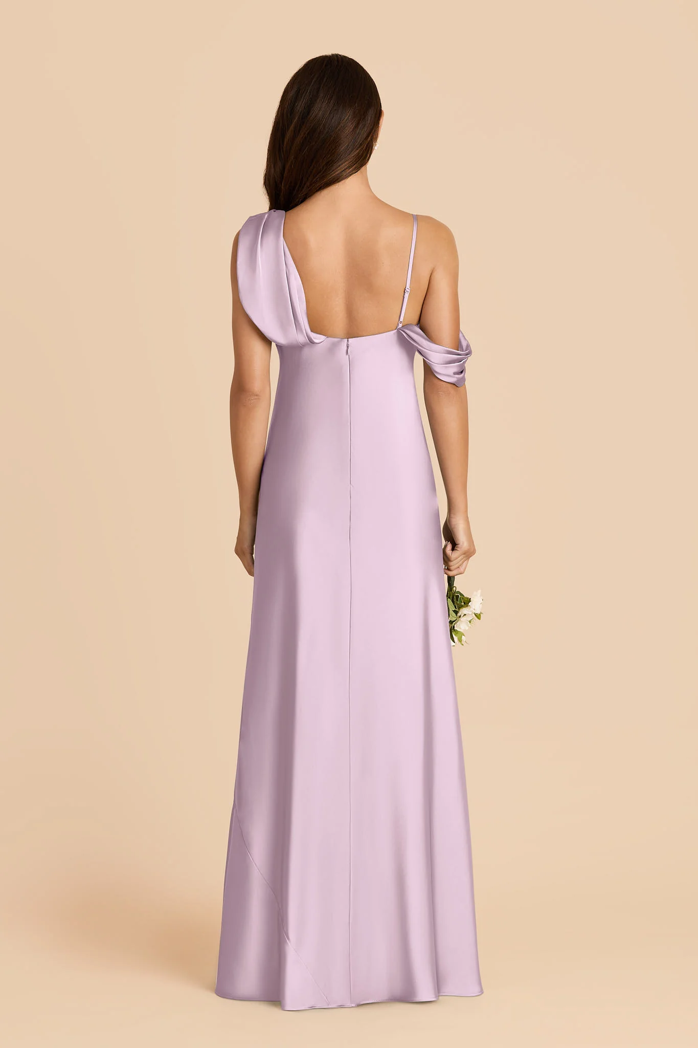Freya Matte Satin Dress - Lavender - Image 4