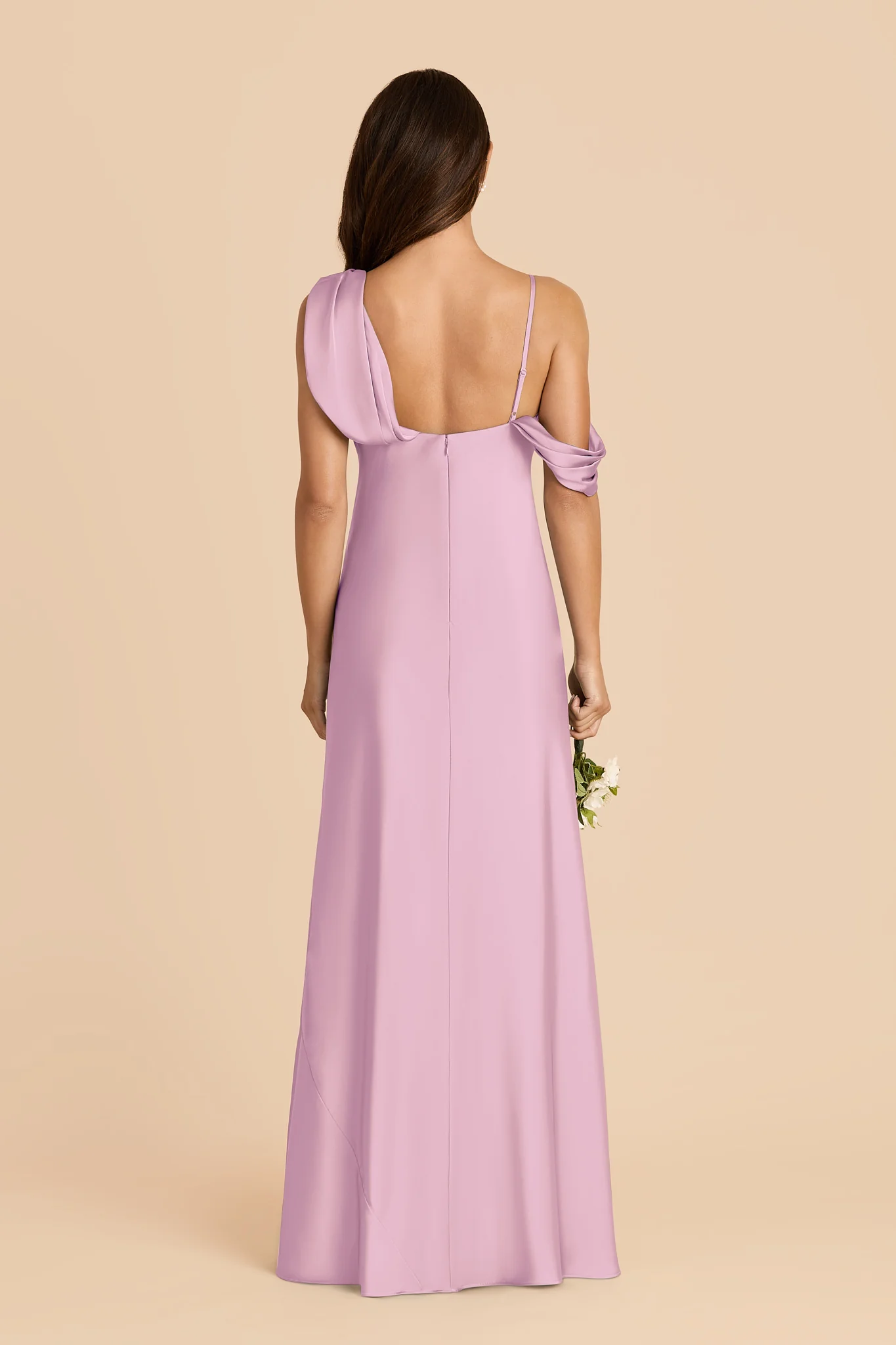 Freya Matte Satin Dress - Orchid - Image 5