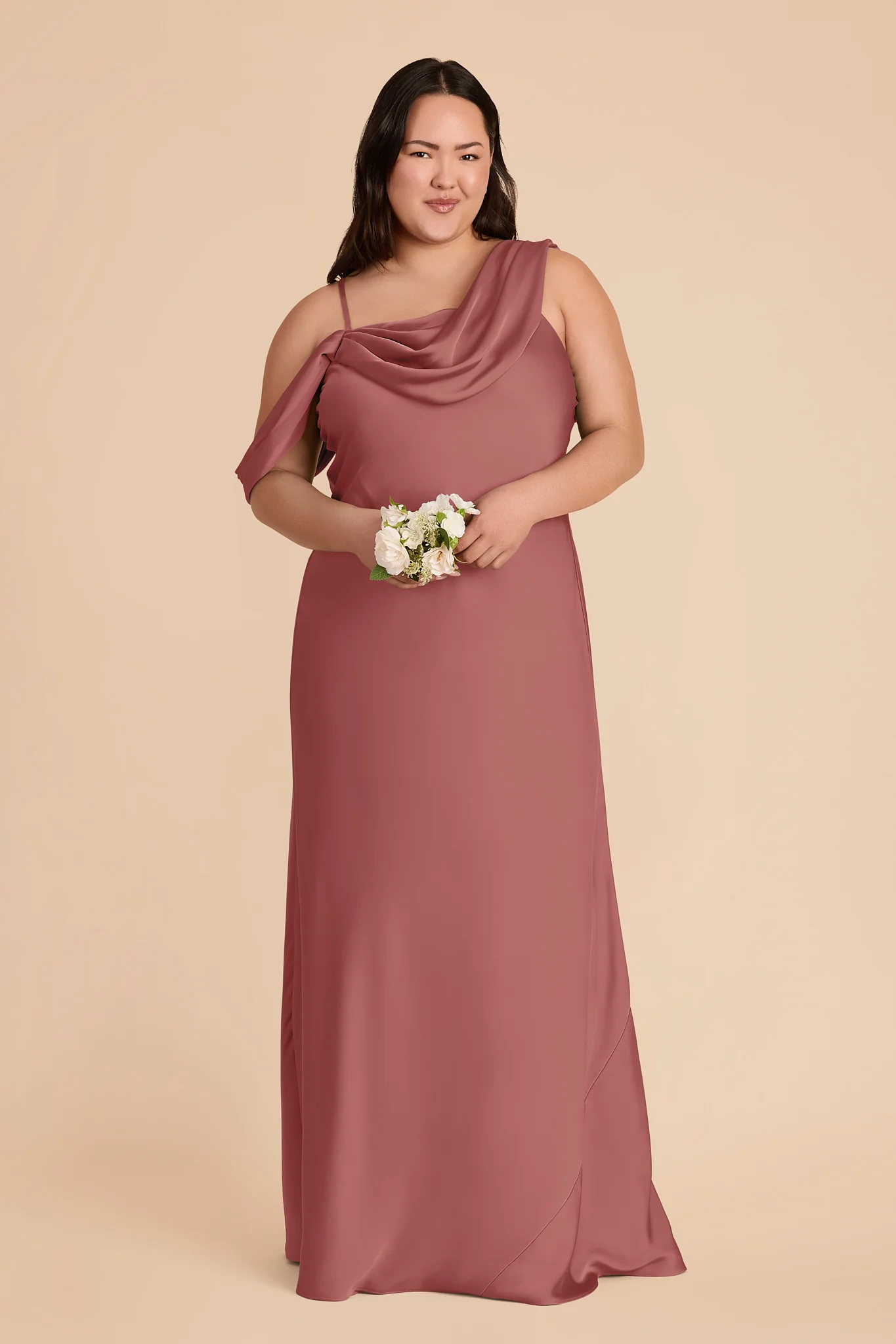 Freya Matte Satin Dress - Wild Rose - Image 2