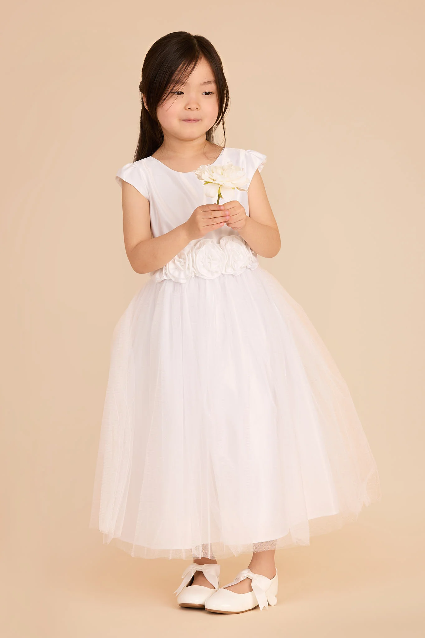 Gardenia Flower Girl Dress - White - Image 2
