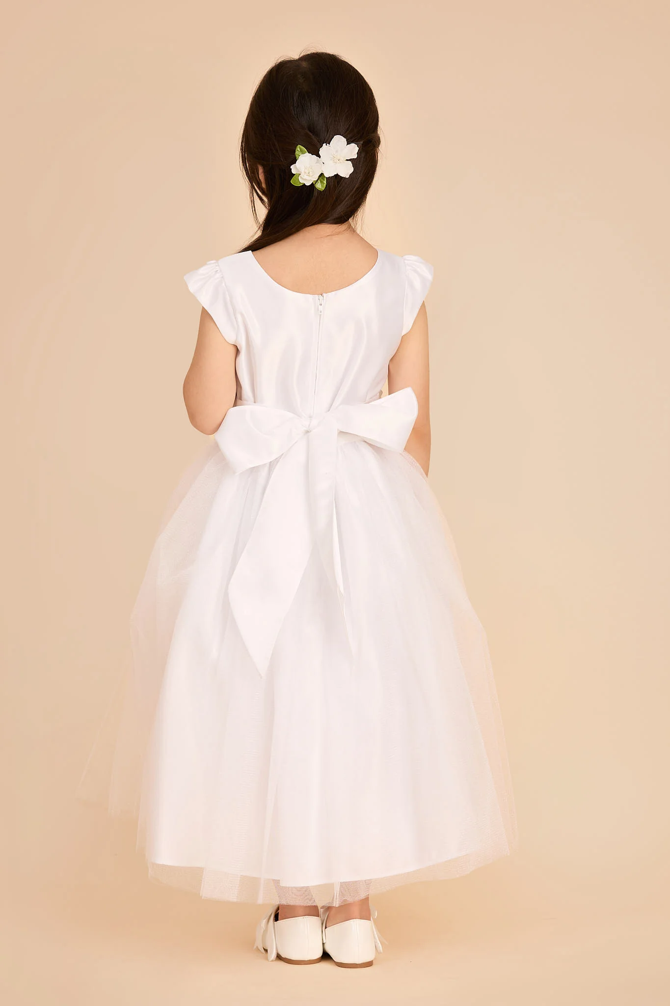 Gardenia Flower Girl Dress - White - Image 5