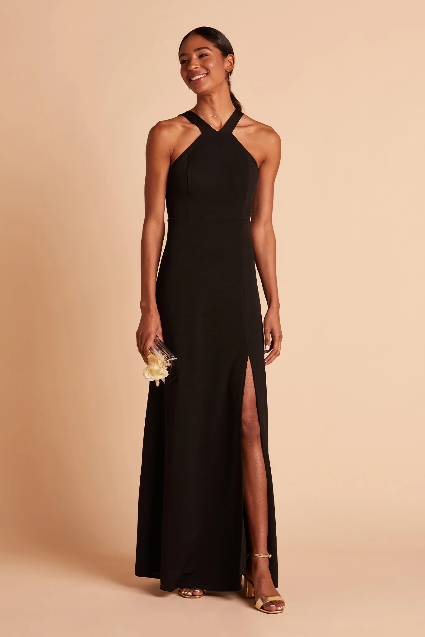 Gene Crepe Dress - Black