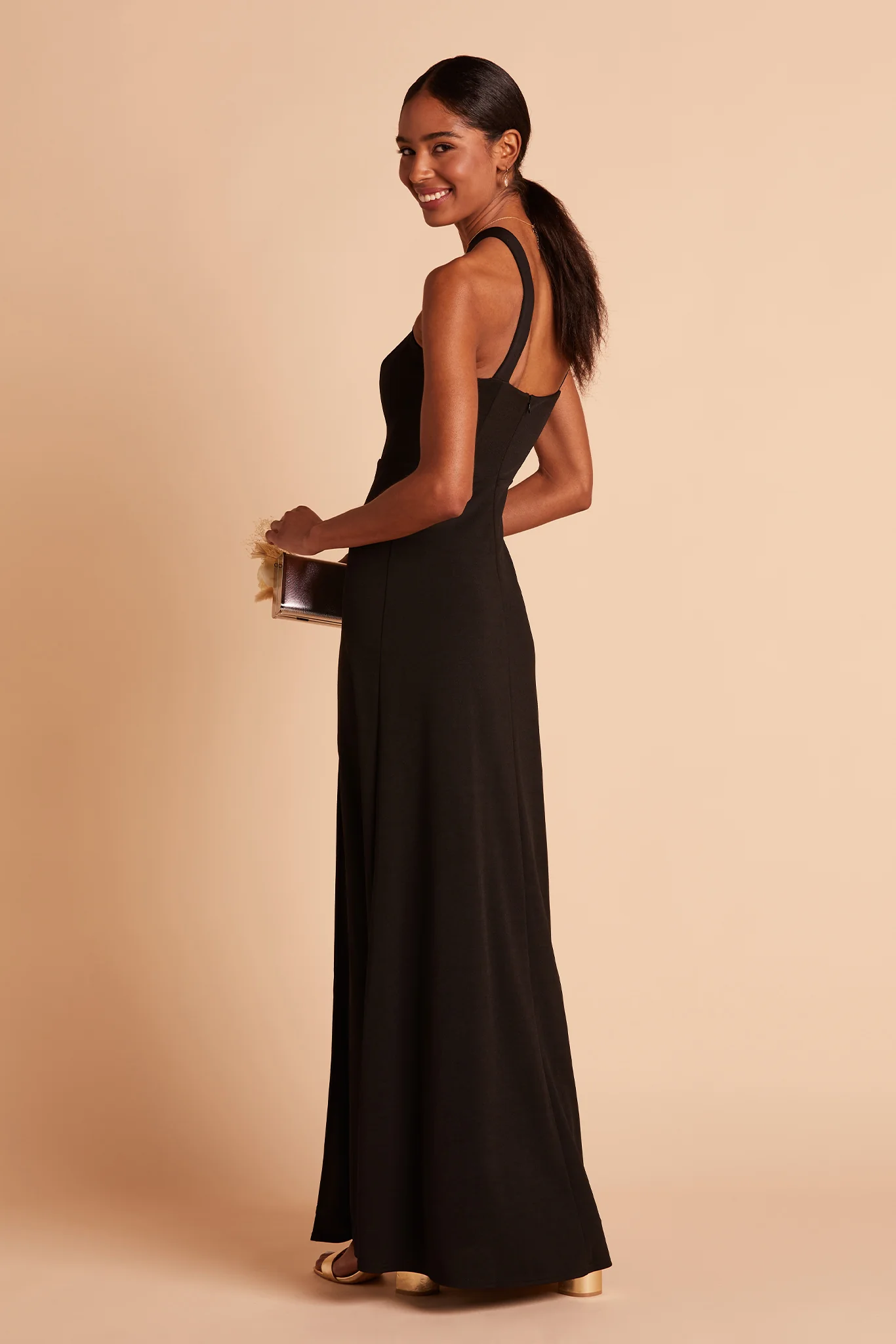Gene Crepe Dress - Black - Image 5