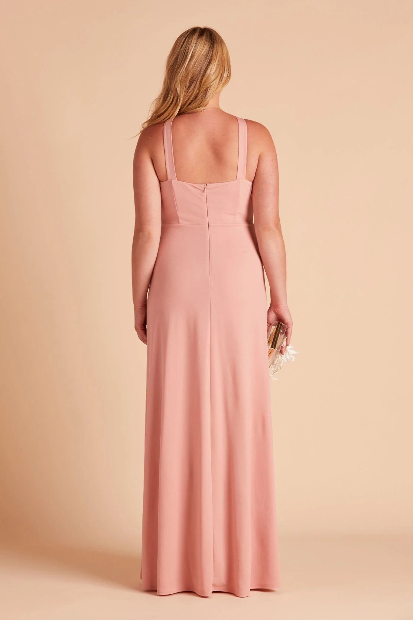 Gene Crepe Dress - Dusty Rose - Image 13