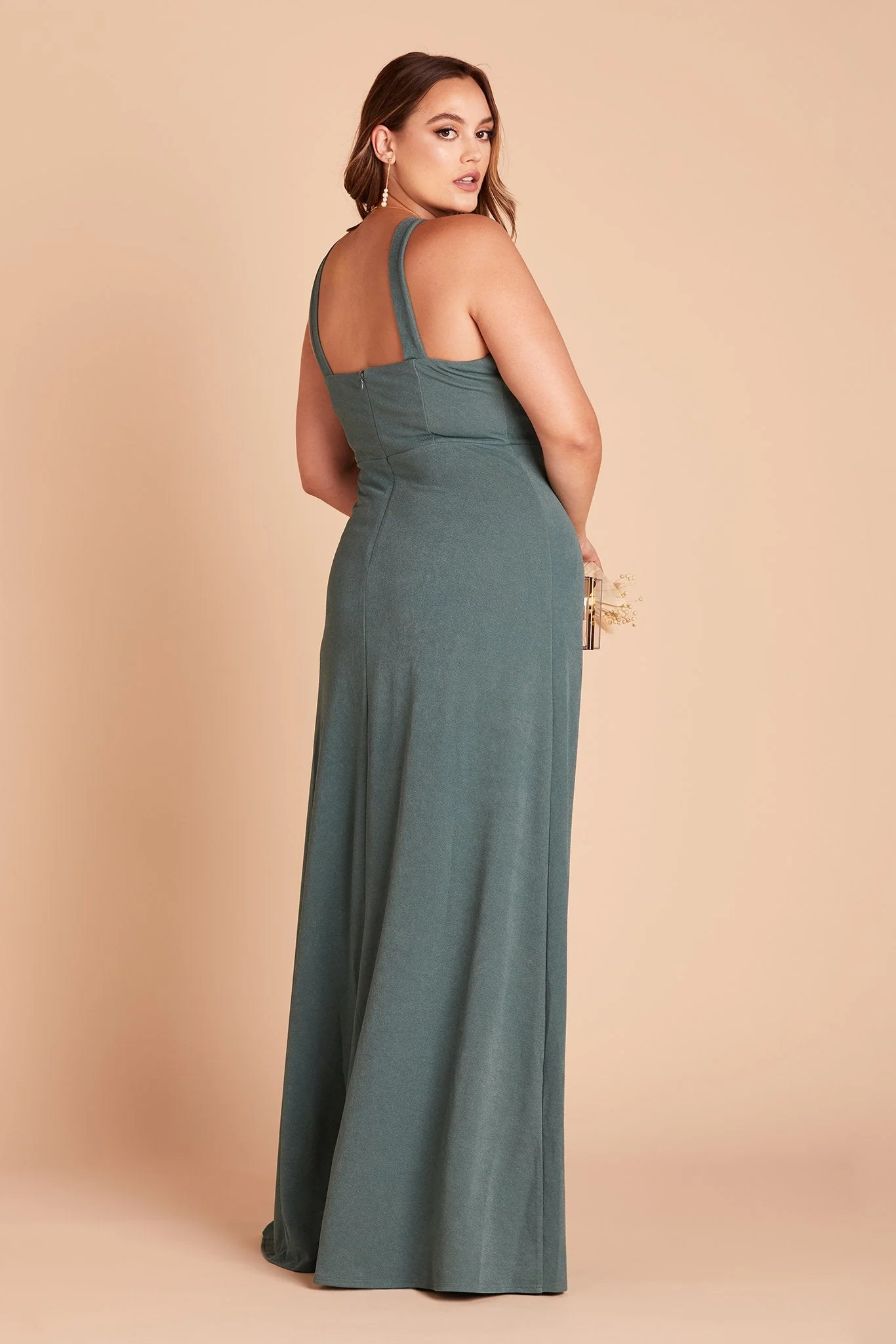 Gene Crepe Dress - Sea Glass - Image 13