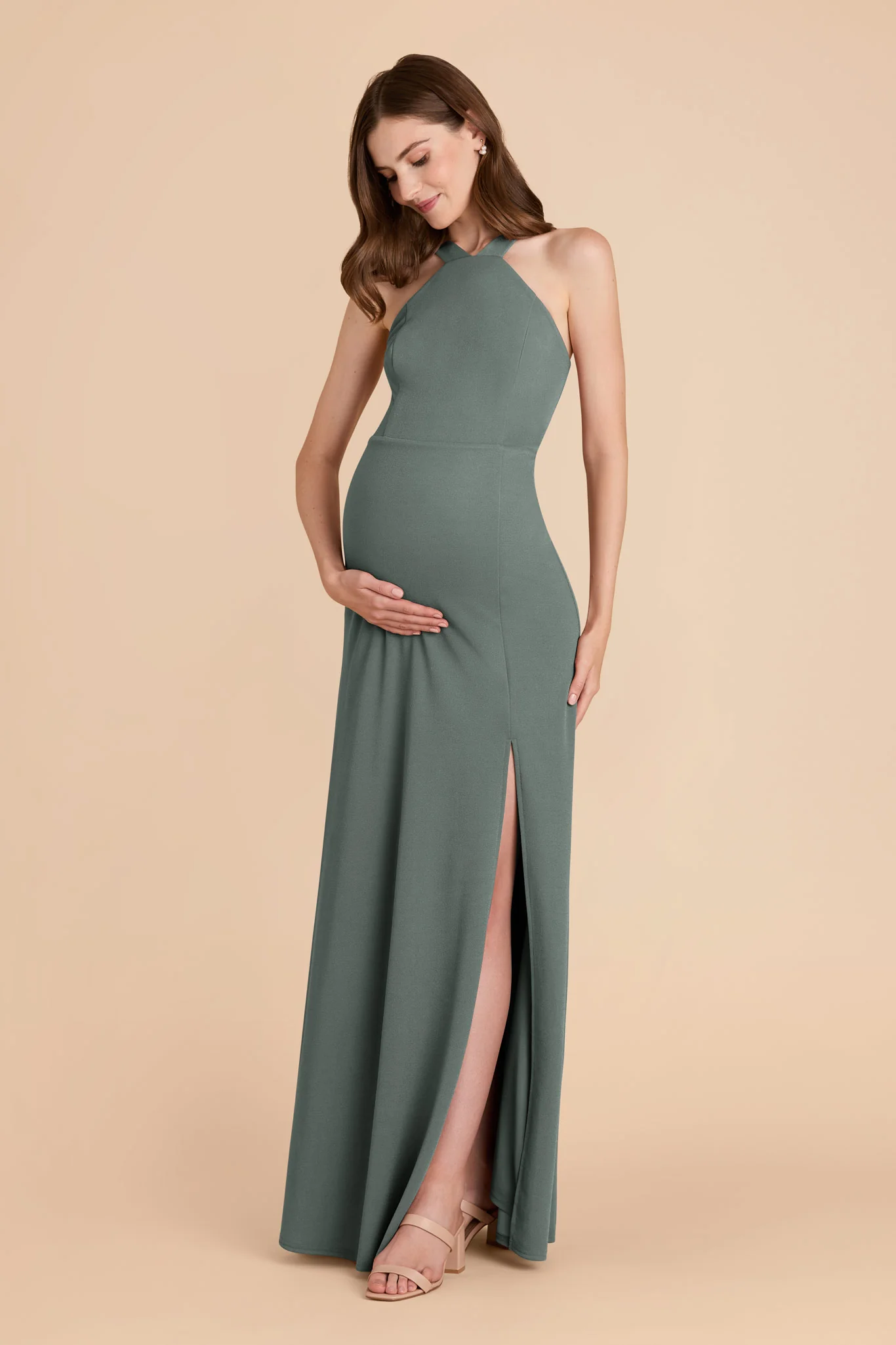 Gene Crepe Dress - Sea Glass - Image 4