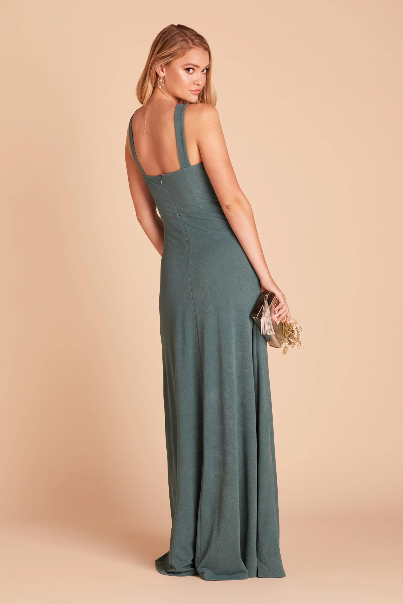 Gene Crepe Dress - Sea Glass - Image 7