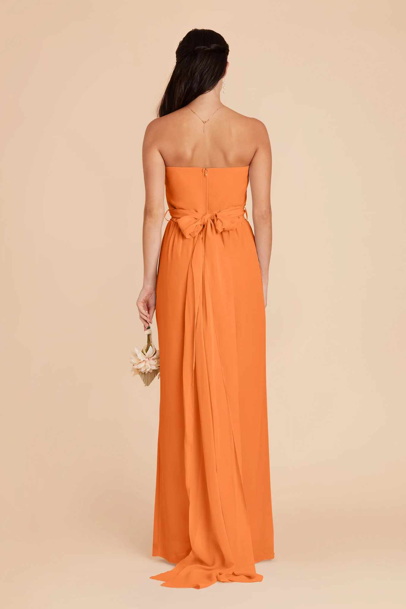 Gigi Chiffon Jumpsuit - Apricot - Image 6