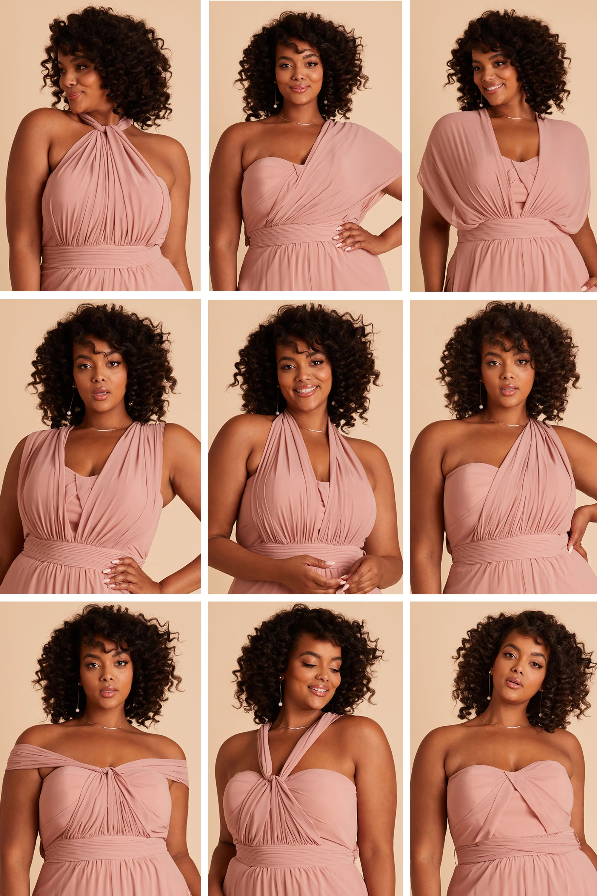 Gigi Chiffon Jumpsuit - Coral Pink - Image 9