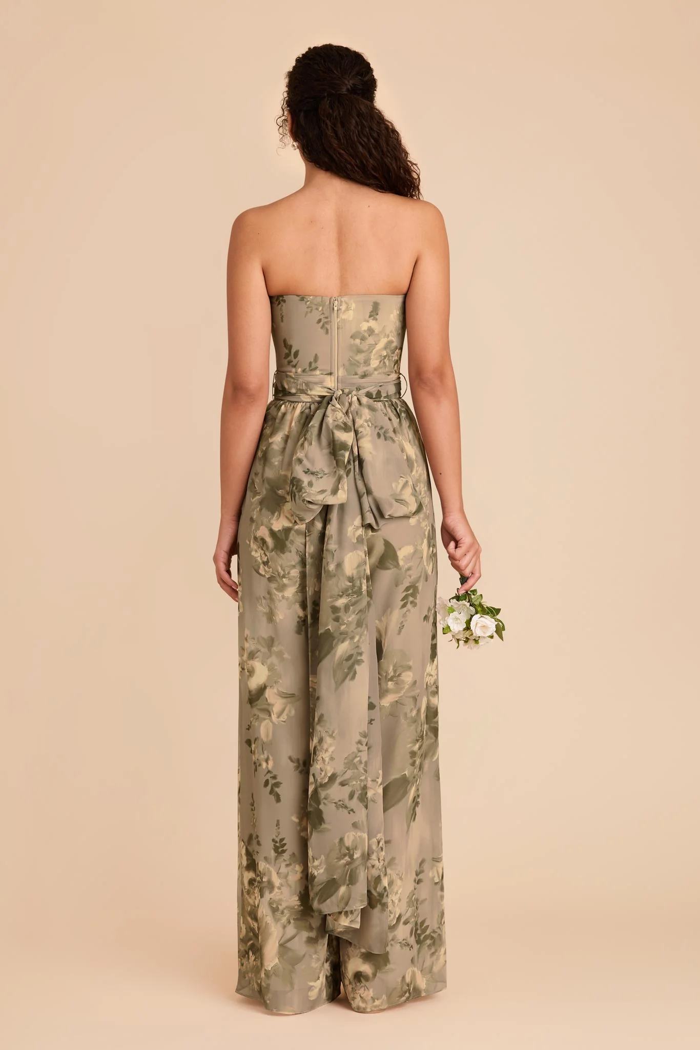 Gigi Chiffon Jumpsuit - Doe Painted Botanics - Image 7
