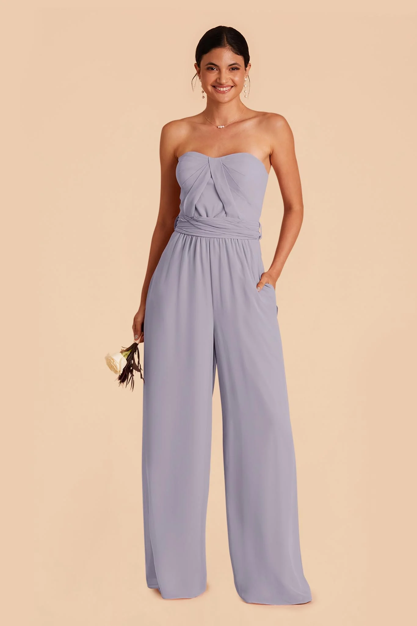 Gigi Chiffon Jumpsuit - Dusty Lilac