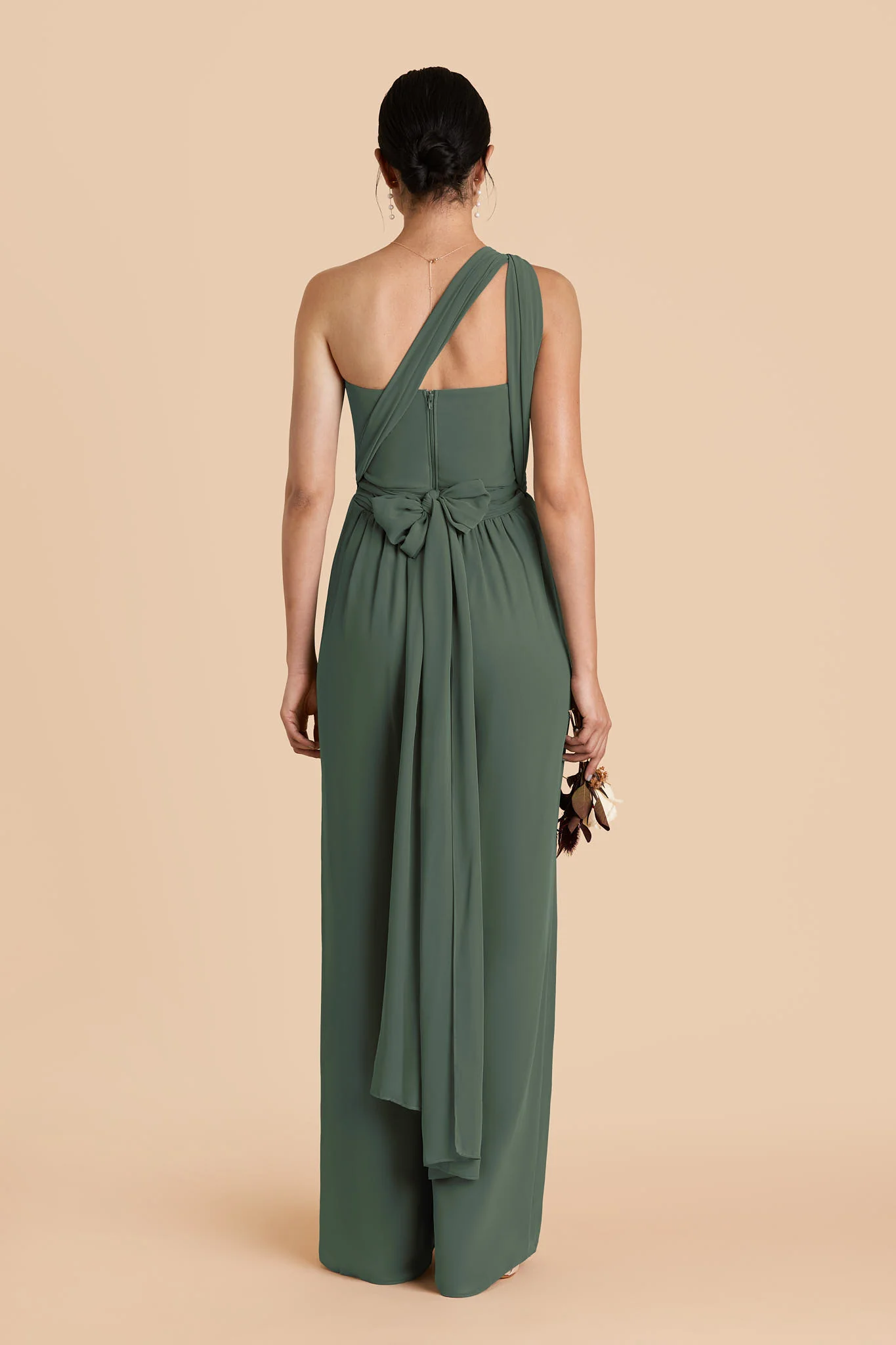 Gigi Chiffon Jumpsuit - Eucalyptus - Image 5