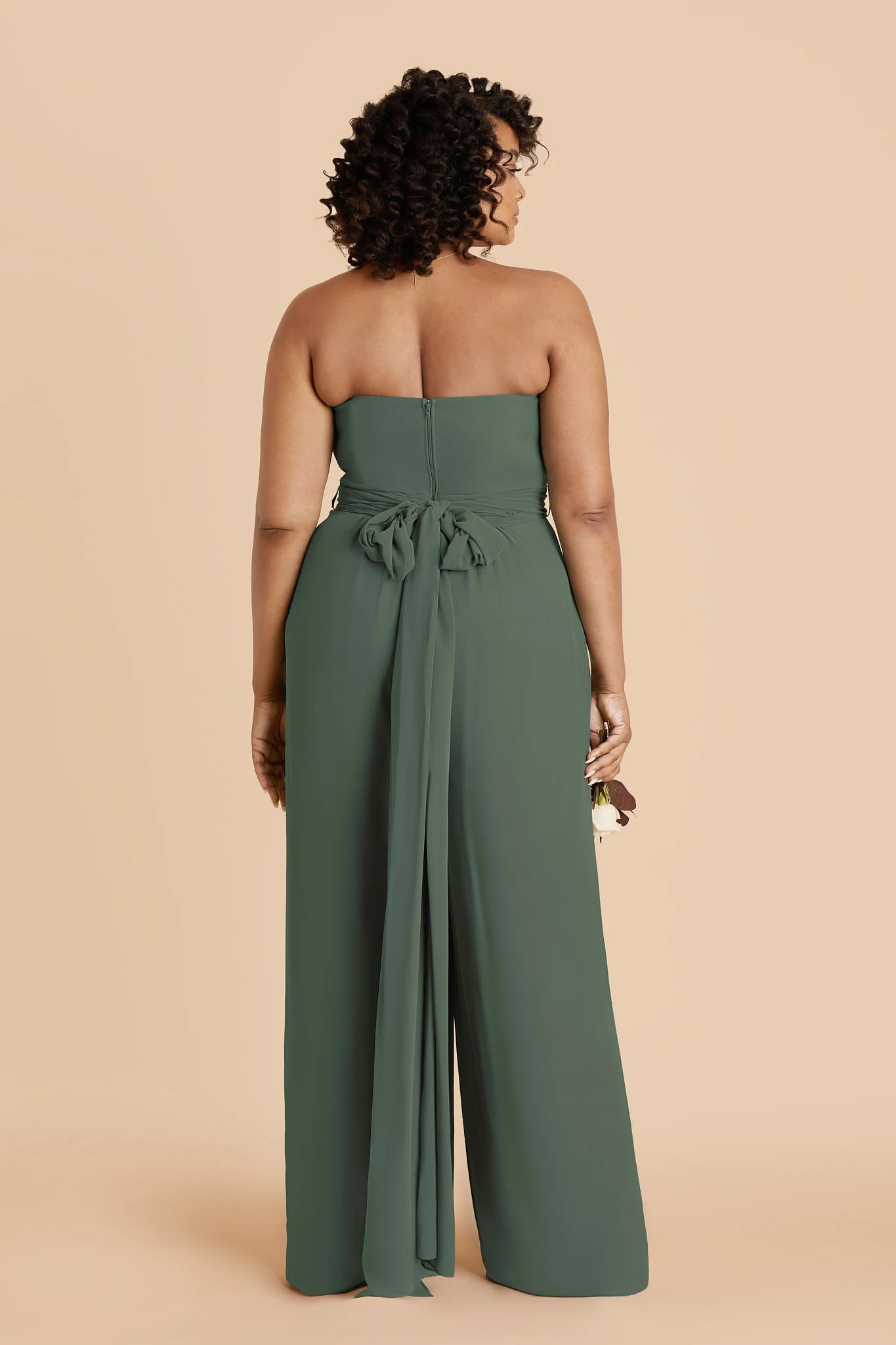 Gigi Chiffon Jumpsuit - Eucalyptus - Image 7