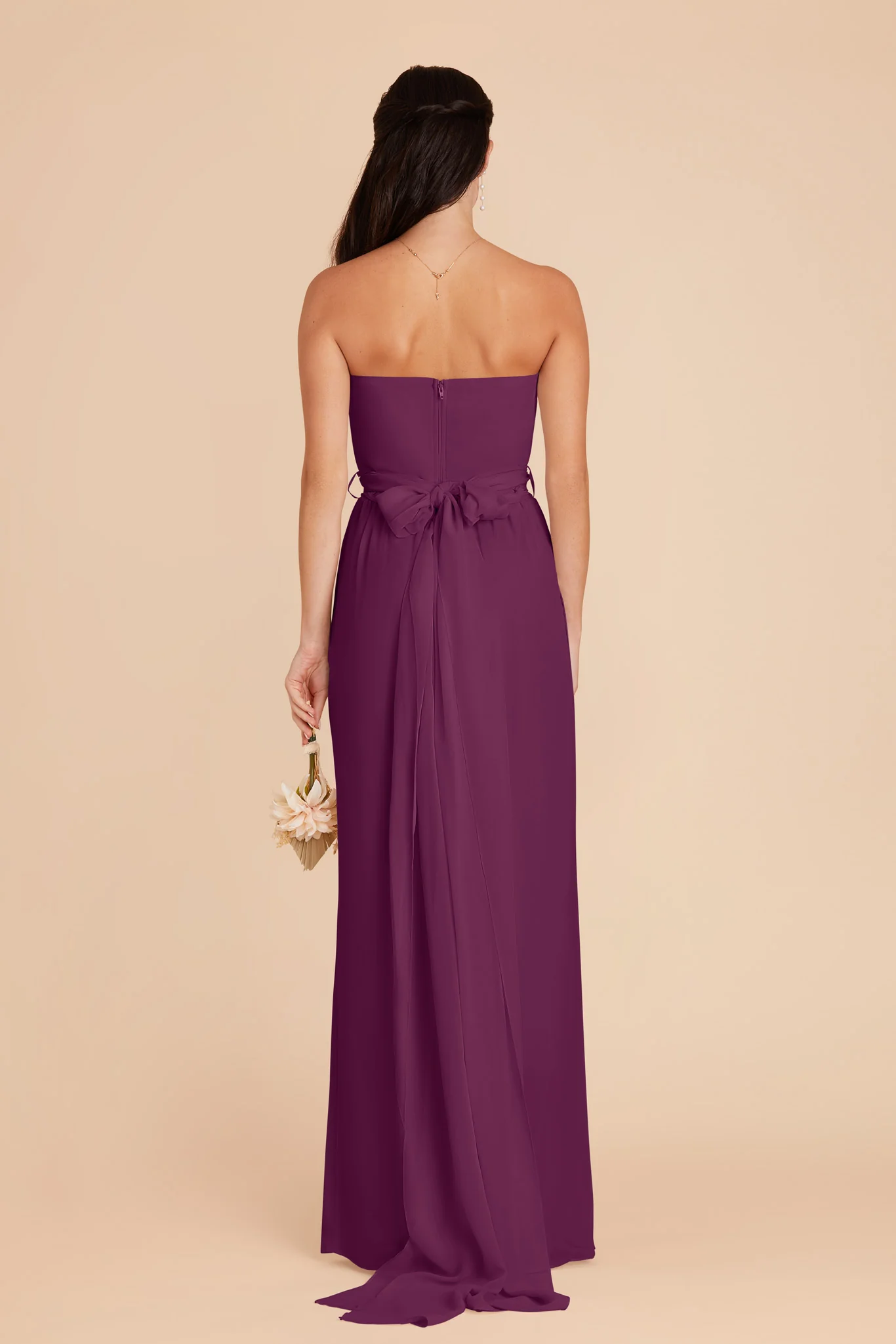 Gigi Chiffon Jumpsuit - Fig - Image 5